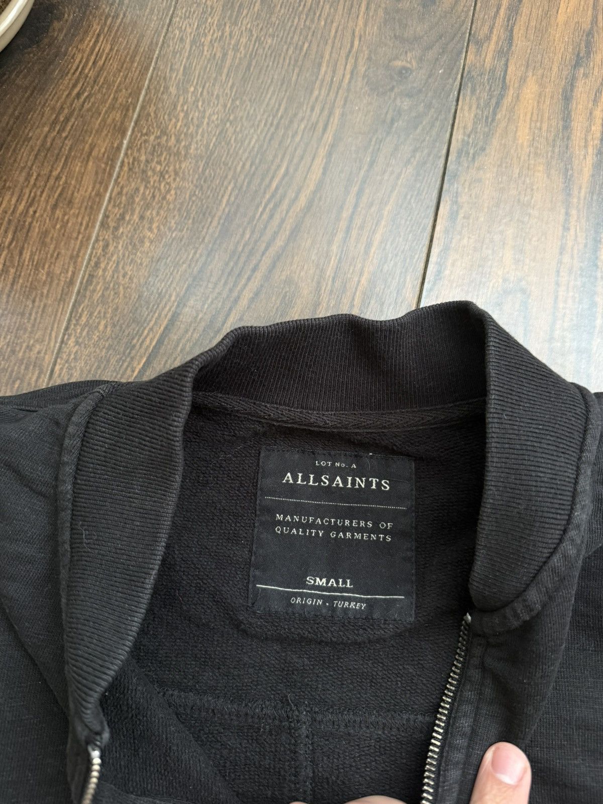 Allsaints Allsaints Bomber Zip Up Japanese Small Logo Lux Y2K Hoodie Size US S / EU 44-46 / 1 - 5 Thumbnail