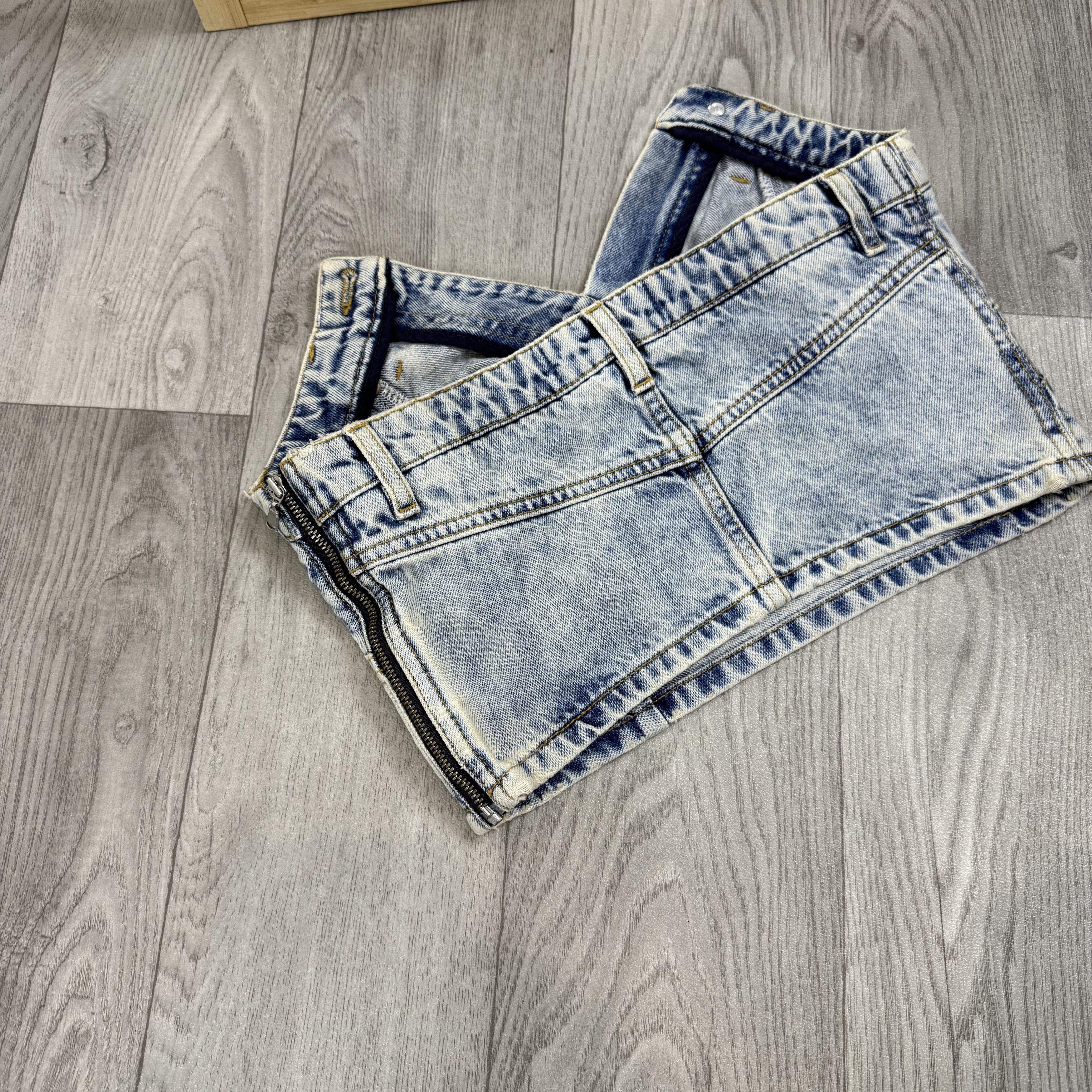 H&M × Moschino H&M x Moschino Denim Women's Bandeau Crop Top Size S / US 4 / IT 40 - 9 Thumbnail