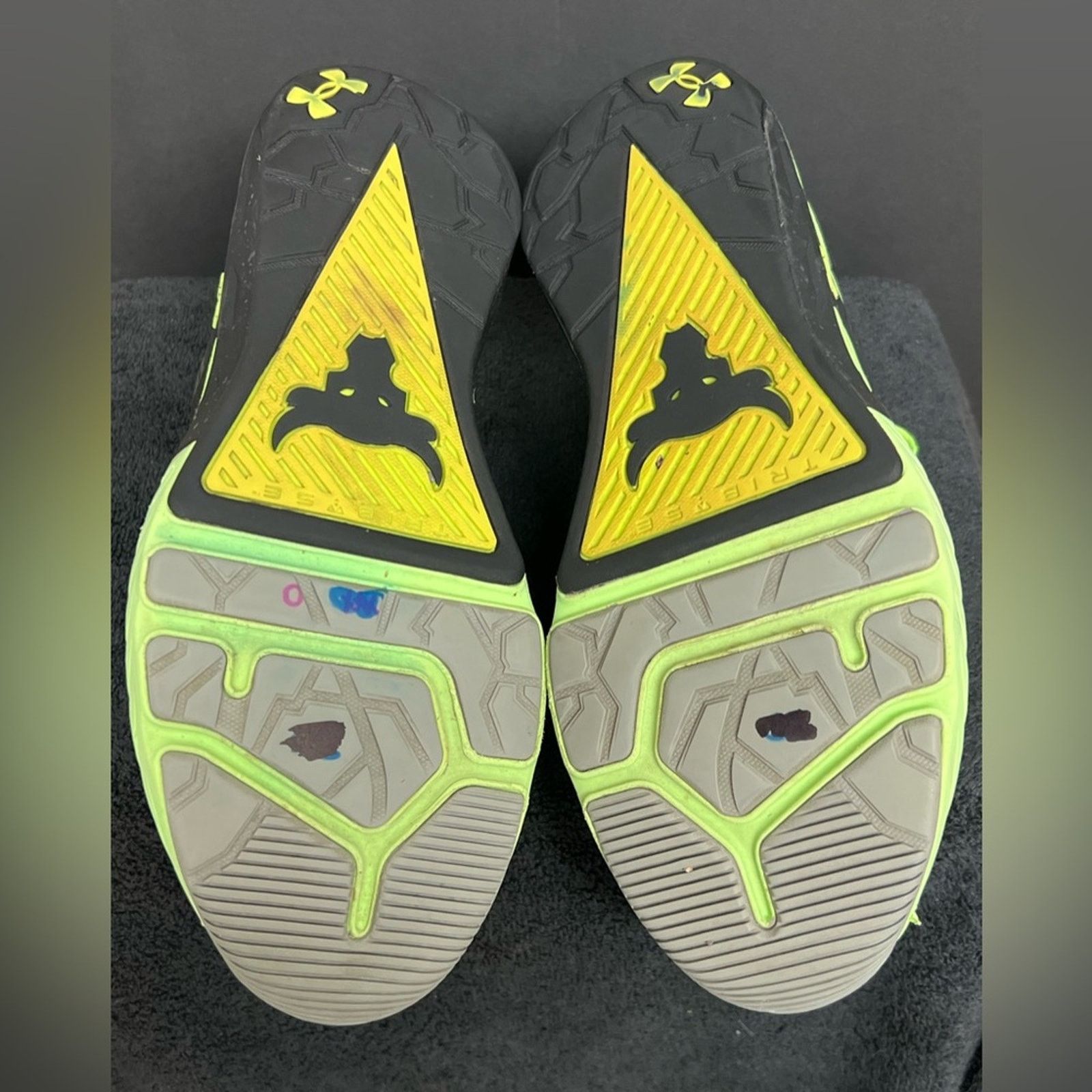 Under Armour Under Armour Project Rock 4 'Quirky Lime' Green/Black Men Size US 11.5 / EU 44-45 - 9 Thumbnail
