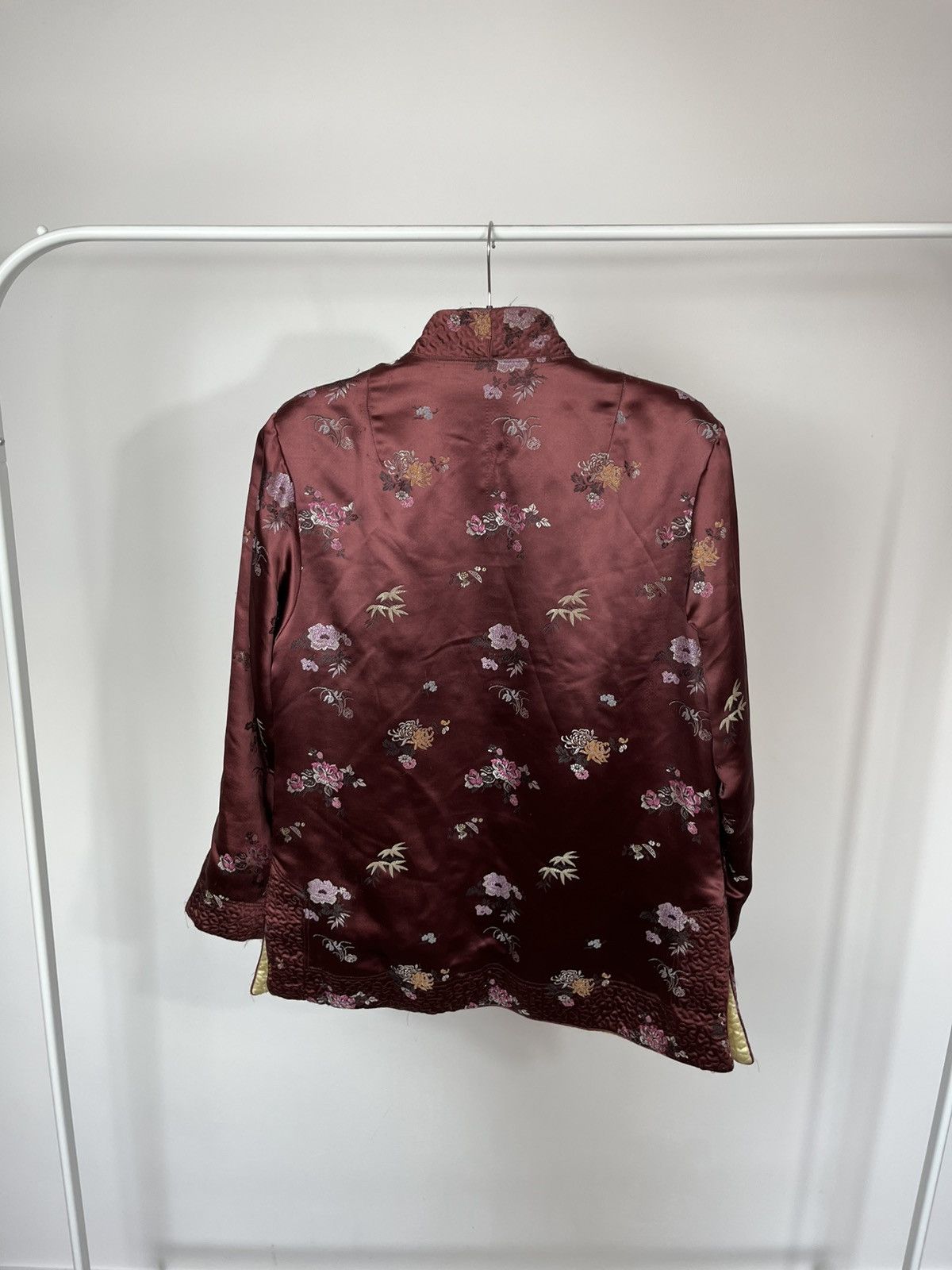 Shanghai Tang Vintage Chinese Silk Jacket Shanghai Floral Traditional S Size S / US 4 / IT 40 - 10 Thumbnail