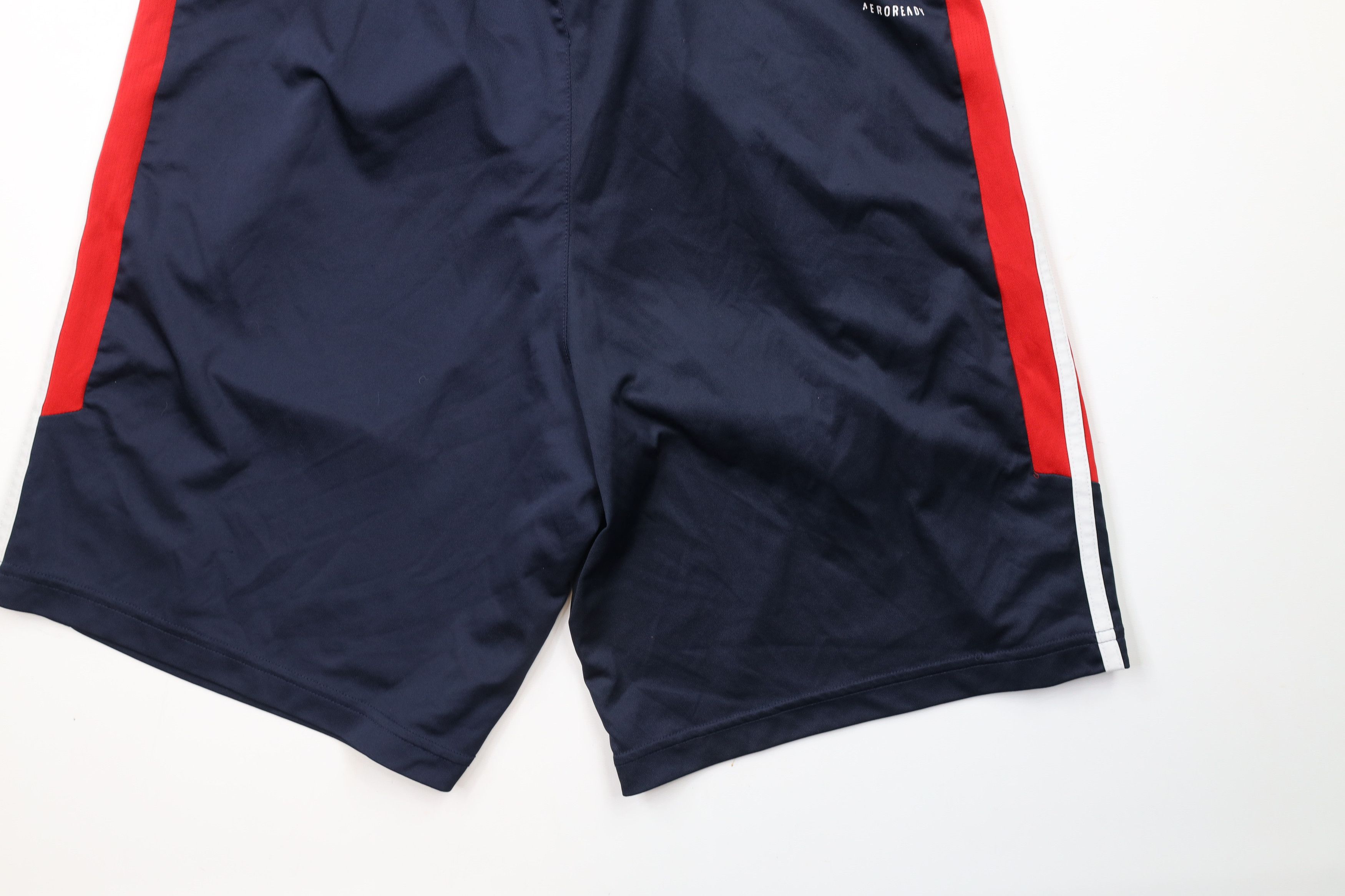 Adidas × Vintage Vintage Adidas Striped Running Jogging Soccer Shorts Blue Size US 32 / EU 48 - 11 Thumbnail