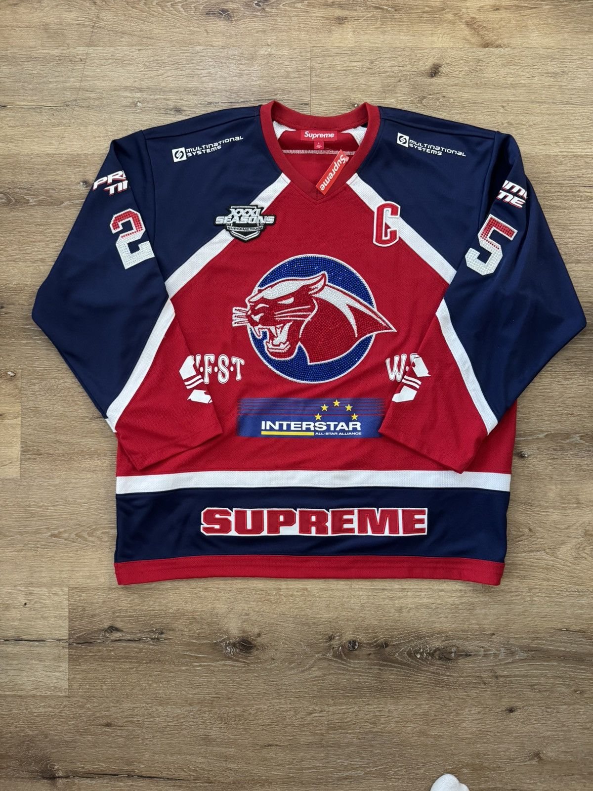 Supreme SS19 Supreme Barbed Wire Moto Jersey Logo 2019 Baby