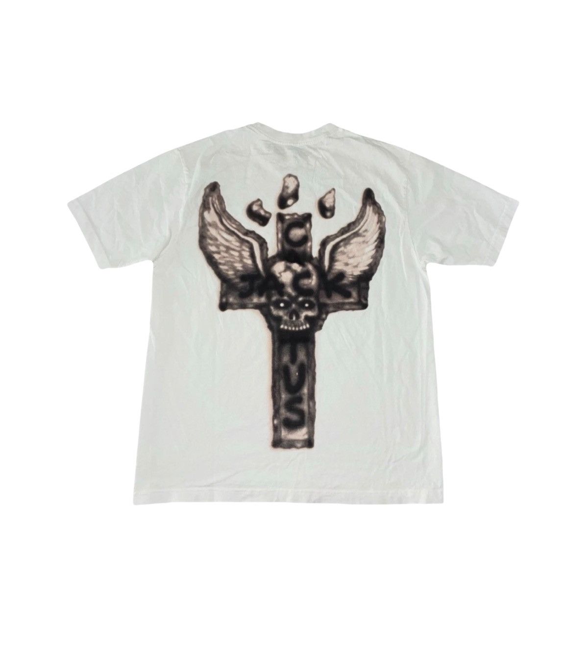 Travis Scott Travis Scott Cactus Jack Graphic Tee – White Size US XL / EU 56 / 4 - 4 Thumbnail