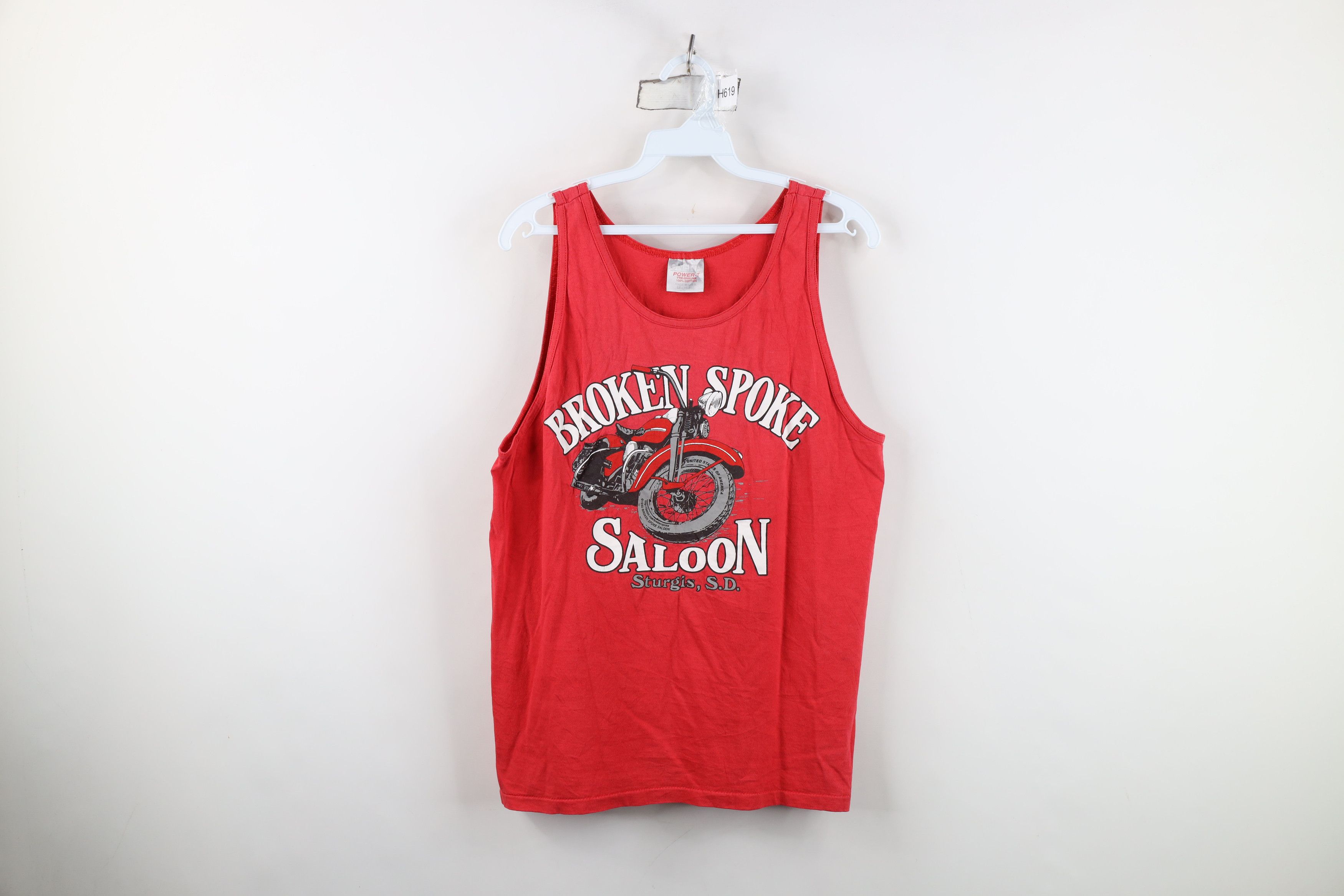 Vintage Vintage 90s Saloon Sturgis Motorcycle Tank Top T-Shirt USA Size US M / EU 48-50 / 2 - 1 Thumbnail
