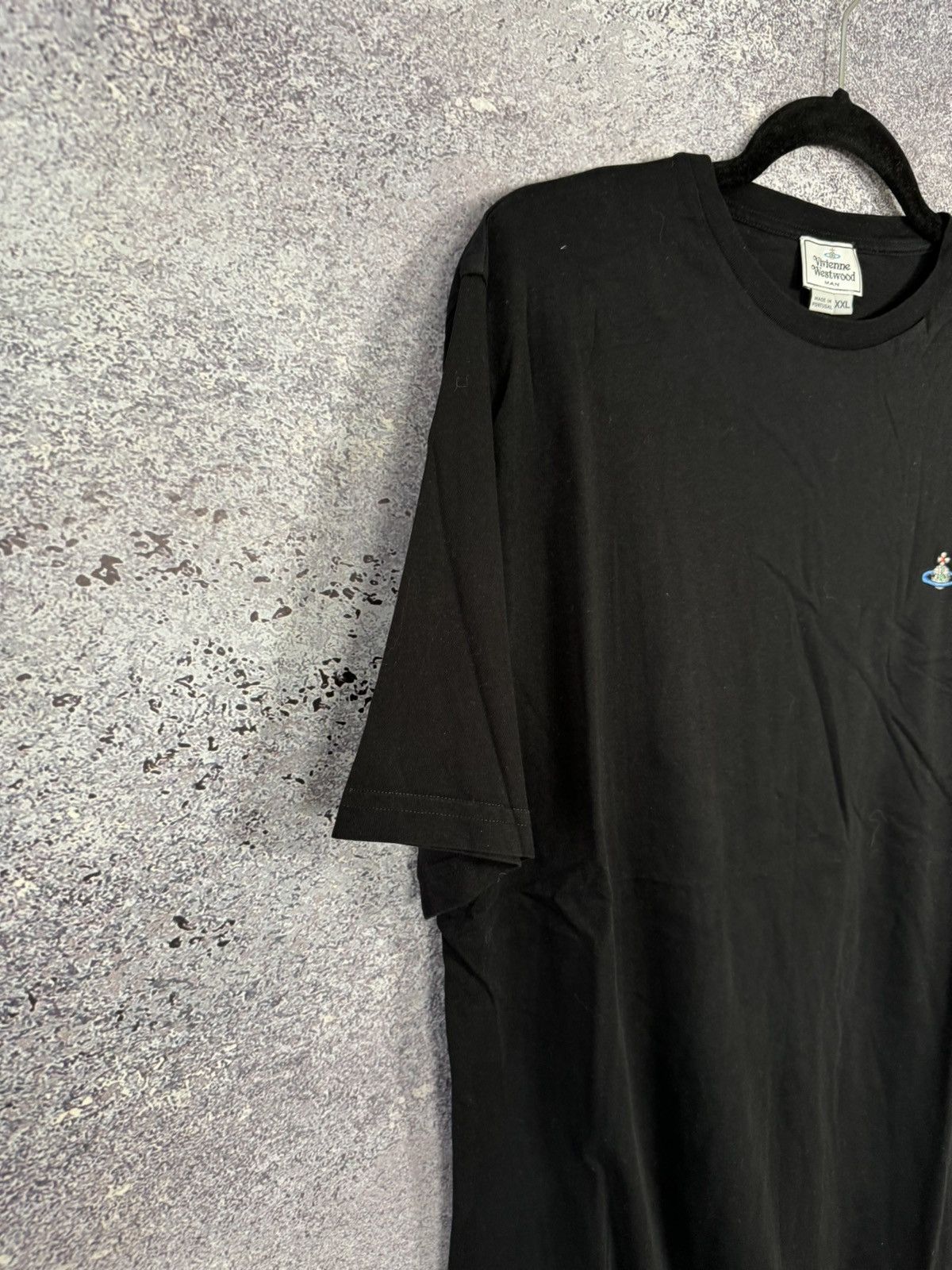 Vintage × Vivienne Westwood Vintage Vivienne Westwood Orb Embroidered T Shirt Black 2XL Size US XXL / EU 58 / 5 - 5 Thumbnail