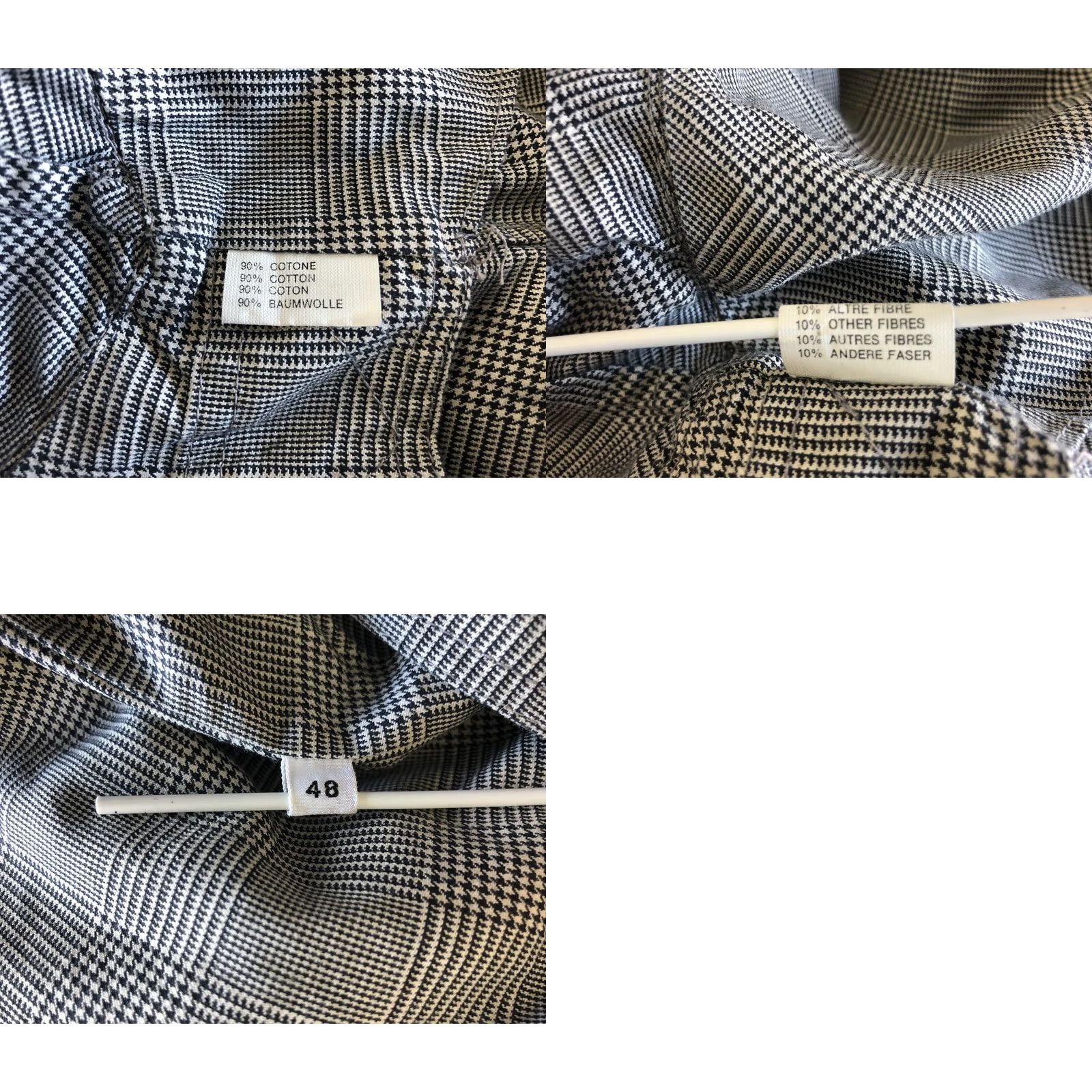 Herno Herno Coat Men Size 48 Gray Check Lightweight Belted Overcoat Casual Autumn Spring Size US M / EU 48-50 / 2 - 9 Thumbnail