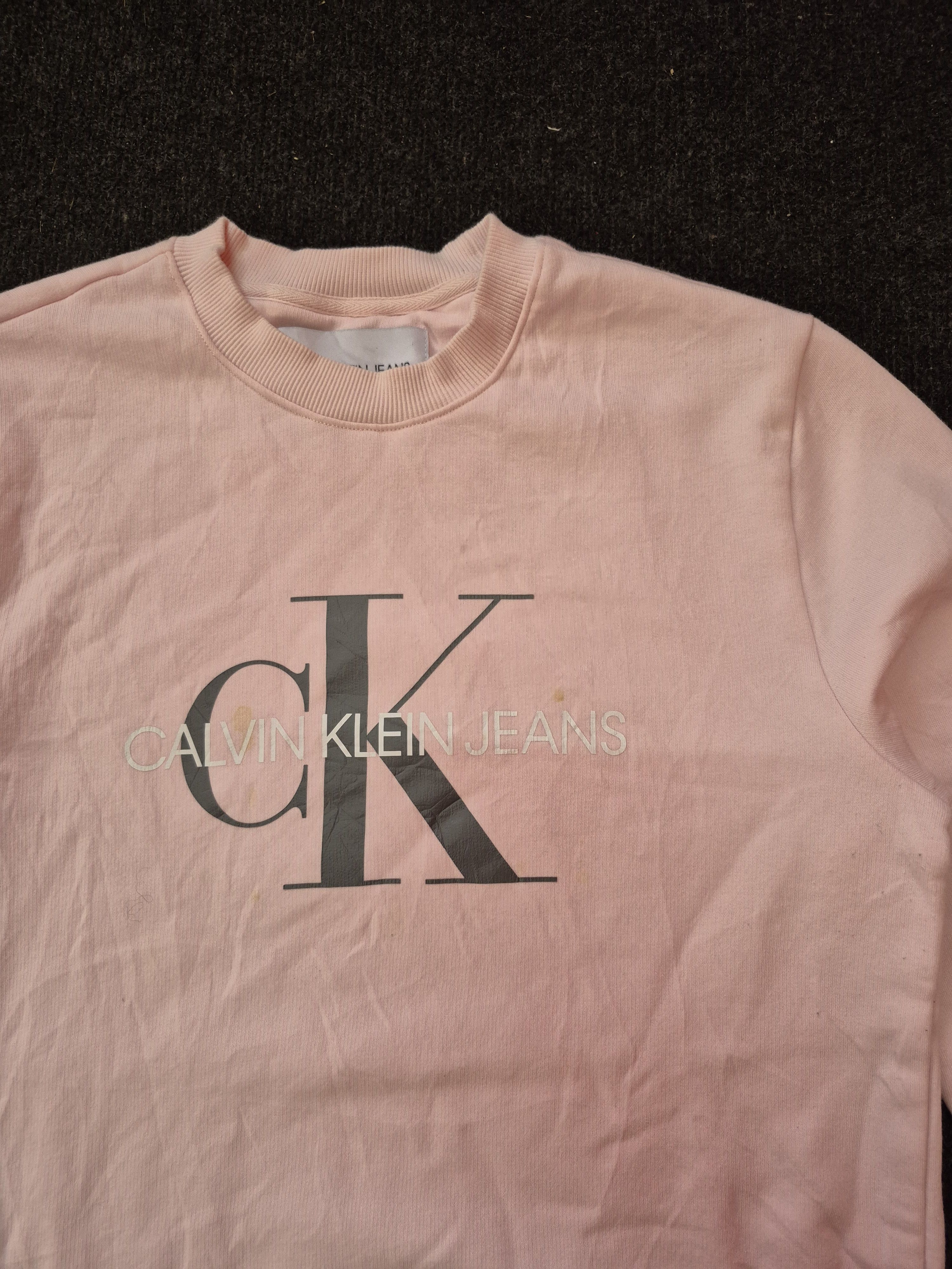 Calvin Klein 🔥 Calvin Klein CK Big Logo Spellout Sweatshirt Jumper Size US S / EU 44-46 / 1 - 2 Thumbnail