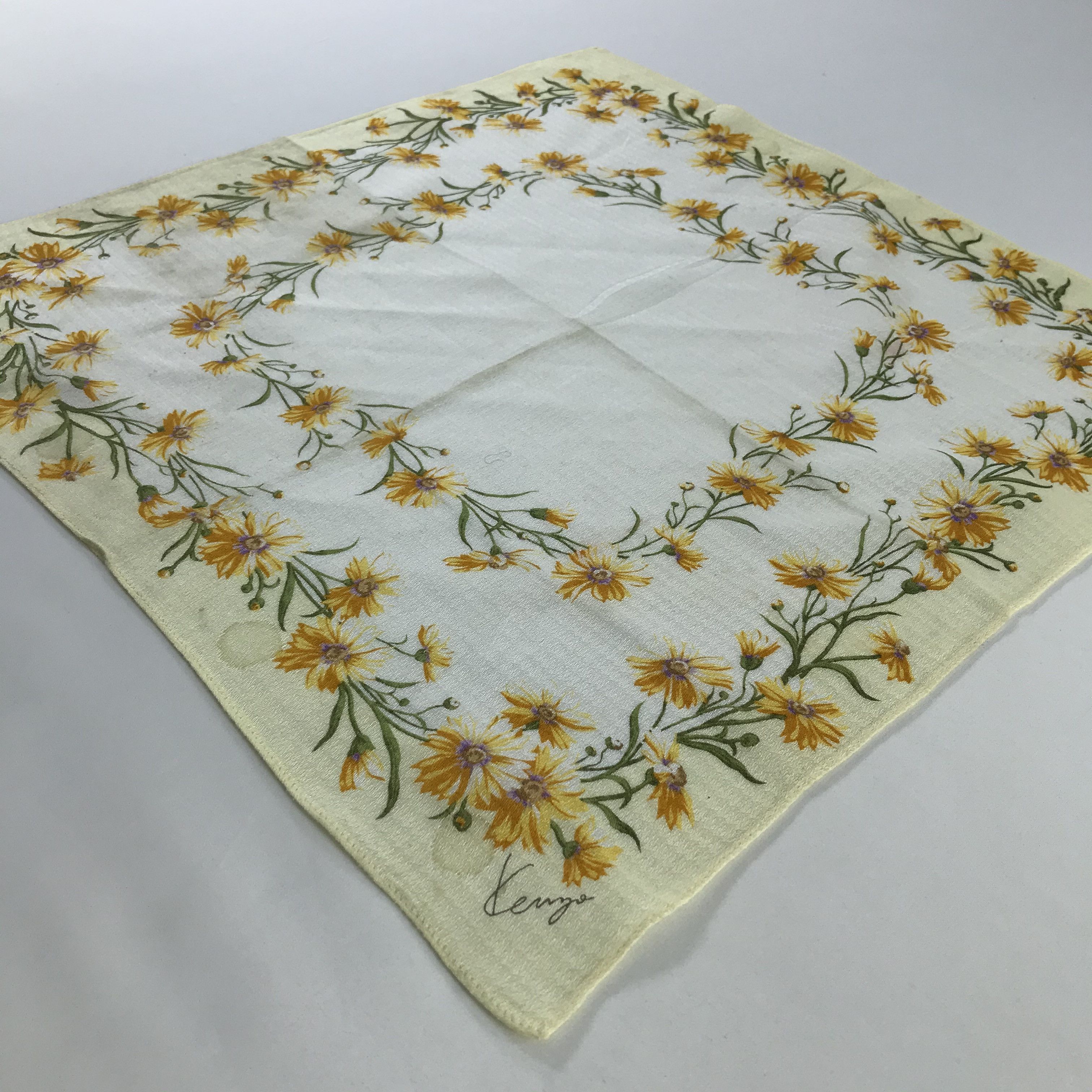 Kenzo × Vintage Kenzo Bandana / Handkerchief / Neckerchief - S579 Size ONE SIZE - 2 Thumbnail