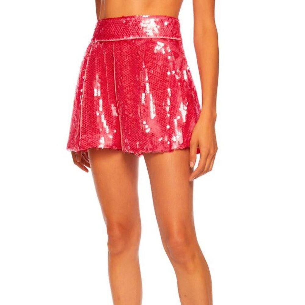 Susana Monaco sheer sequin short