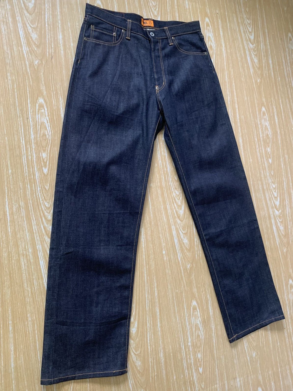 Japanese Brand 🔥 Rare.. Calee Selvedge Hard Denim Jeans Pants Size US 33 - 4 Thumbnail