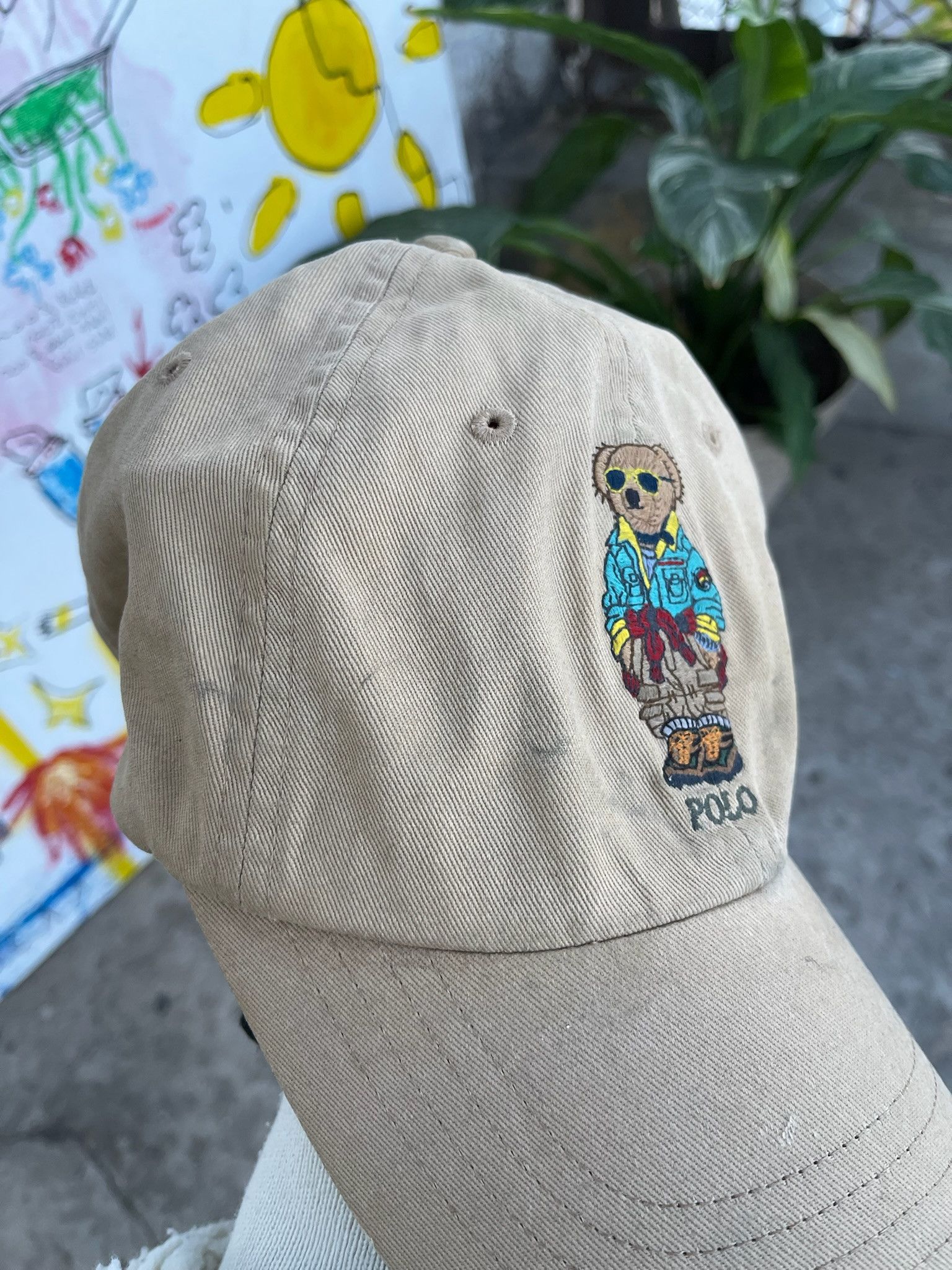 Polo Ralph Lauren Vintage Polo Ralph Lauren Sport Bear Sun Faded Cap Size ONE SIZE - 11 Thumbnail