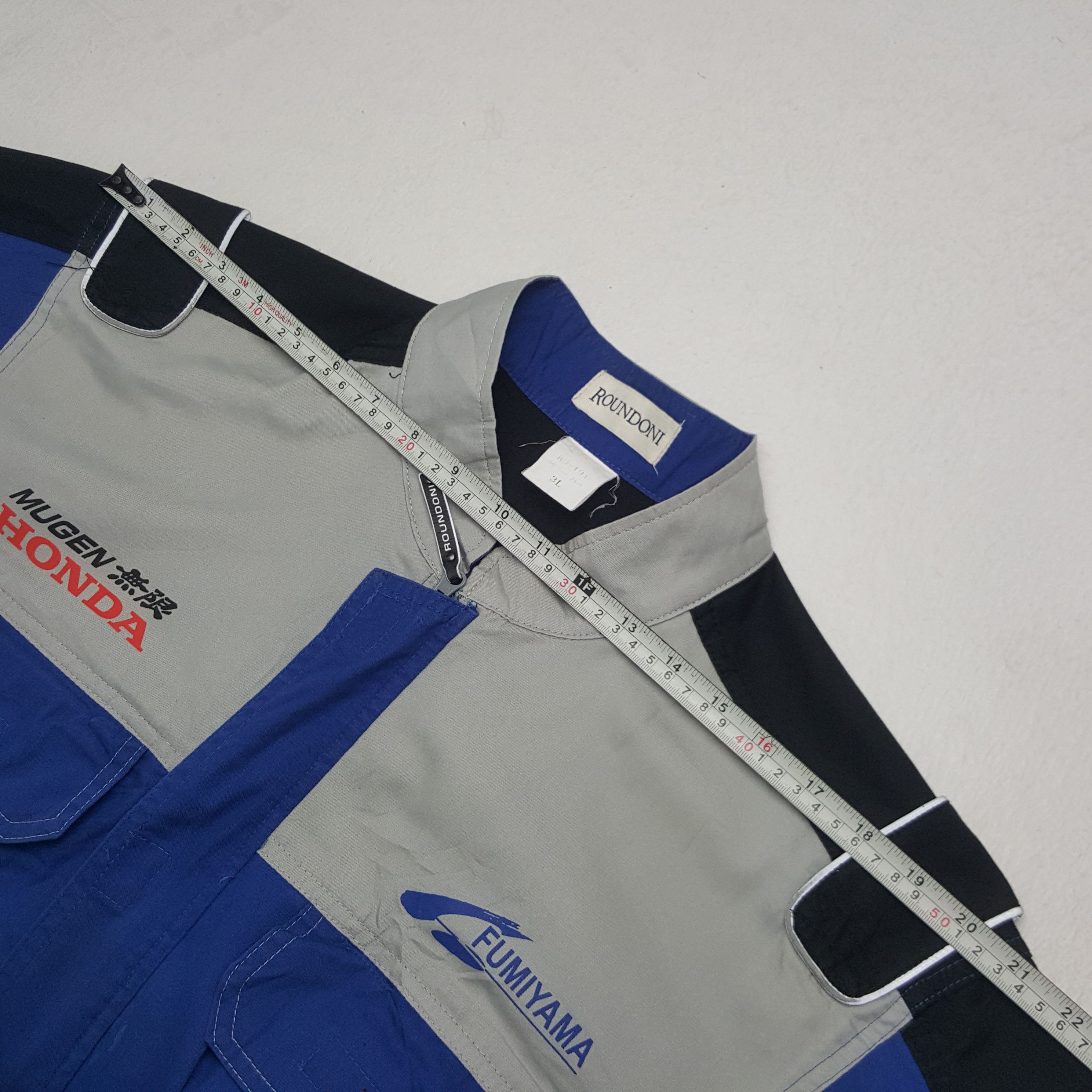 Honda × Japanese Brand × Vintage Vintage Mugen Honda Japan Racing Team Custom Coverall Jacket Size US L / EU 52-54 / 3 - 11 Thumbnail