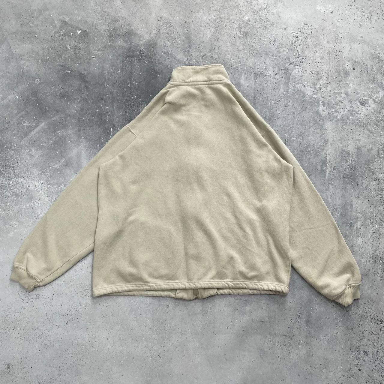 Nike × Vintage Vintage 2000s Nike Full-Zip Sweatshirt Beige Size M Size US M / EU 48-50 / 2 - 2 Thumbnail