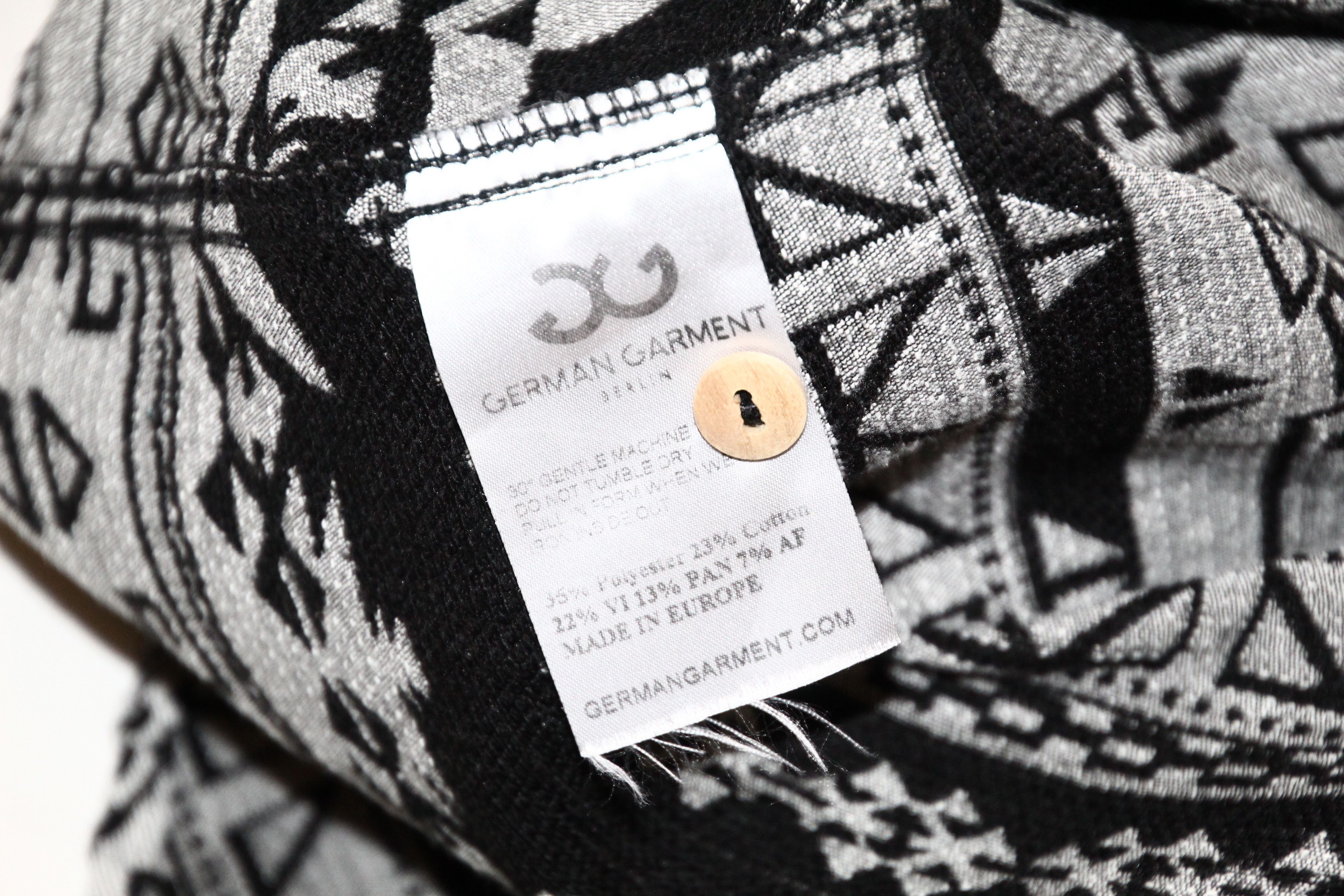 Flannel DEADSTOCK! GERMAN GARMENT Berlin Rugged Flannel Aztec Shirt Size US L / EU 52-54 / 3 - 10 Thumbnail