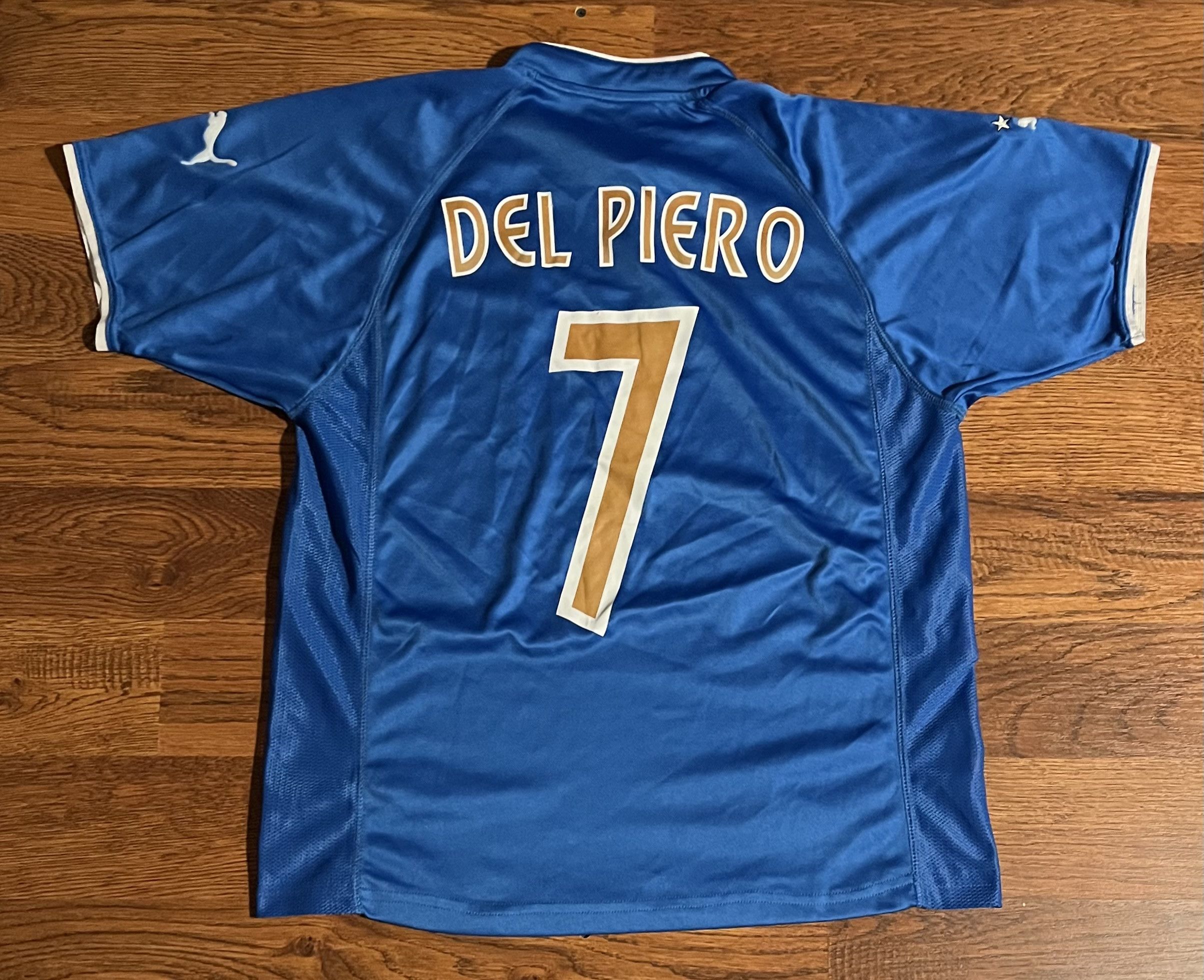 Puma Puma Italy Del Piero 7 Soccer Jersey FIGC Italia Home Shirt Size US M / EU 48-50 / 2 - 2 Thumbnail