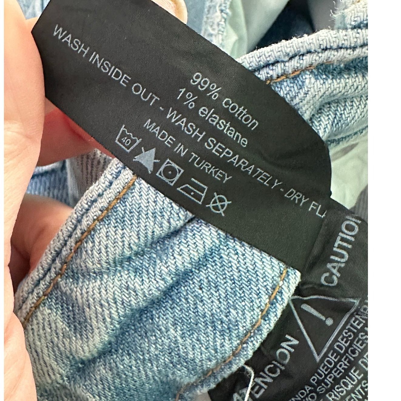 Good American Good American x Zara blue distressed jeans size 4 Size 27" / US 4 / IT 40 - 4 Thumbnail