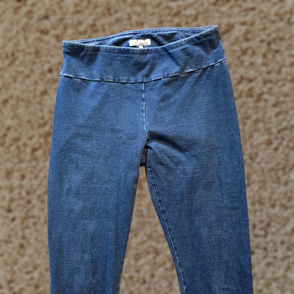 Habitat Habitat Pants Womens XS Blue Tapered Mid Rise Stretch Denim Casual Regular Size 26" / US 2 / IT 38 - 1 Thumbnail