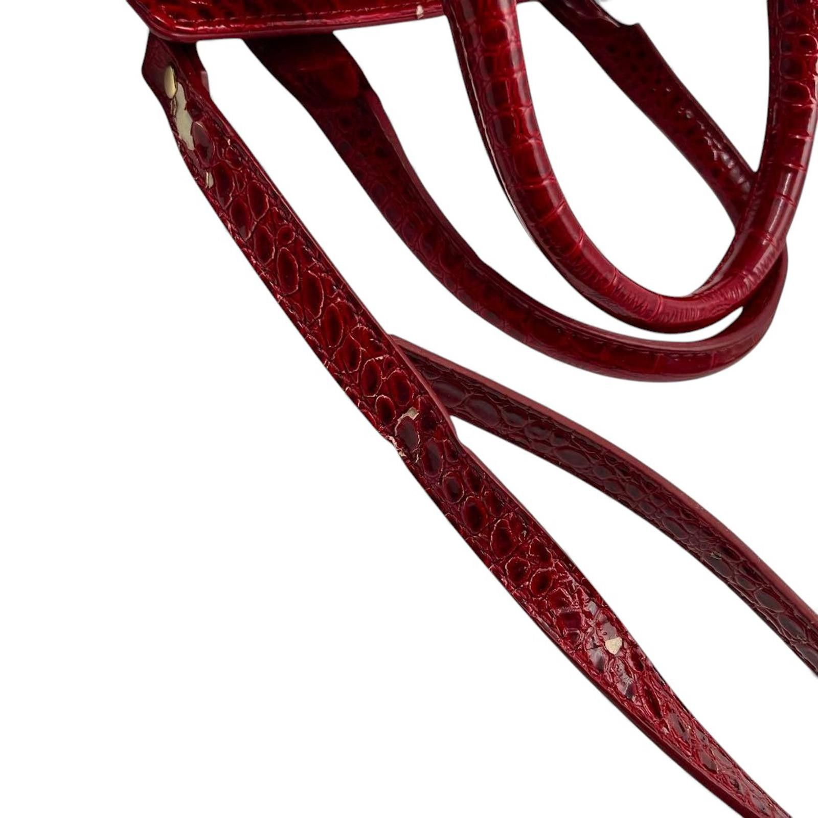 Vivienne Westwood Vivienne Westwood - Red Croc-Effect Leather Handbag Size ONE SIZE - 8 Thumbnail