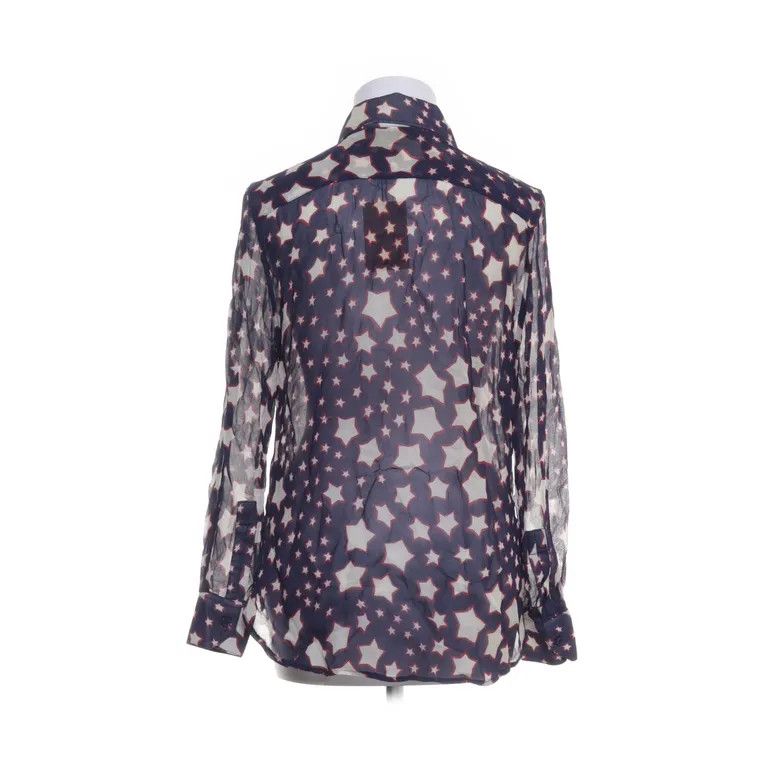 Hedi Slimane × Saint Laurent Paris F/W13 Blue Silk Star Button Up Shirt Size US L / EU 52-54 / 3 - 2 Thumbnail