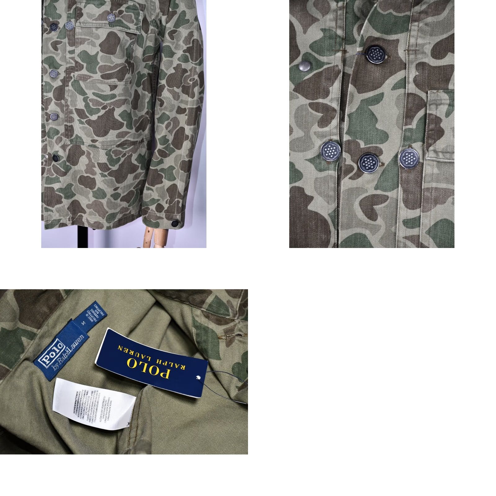 Polo Ralph Lauren Polo Ralph Lauren Saranac Lake2 Camouflage Jacket Military Jacket Green XS? No size M Size US M / EU 48-50 / 2 - 8 Thumbnail