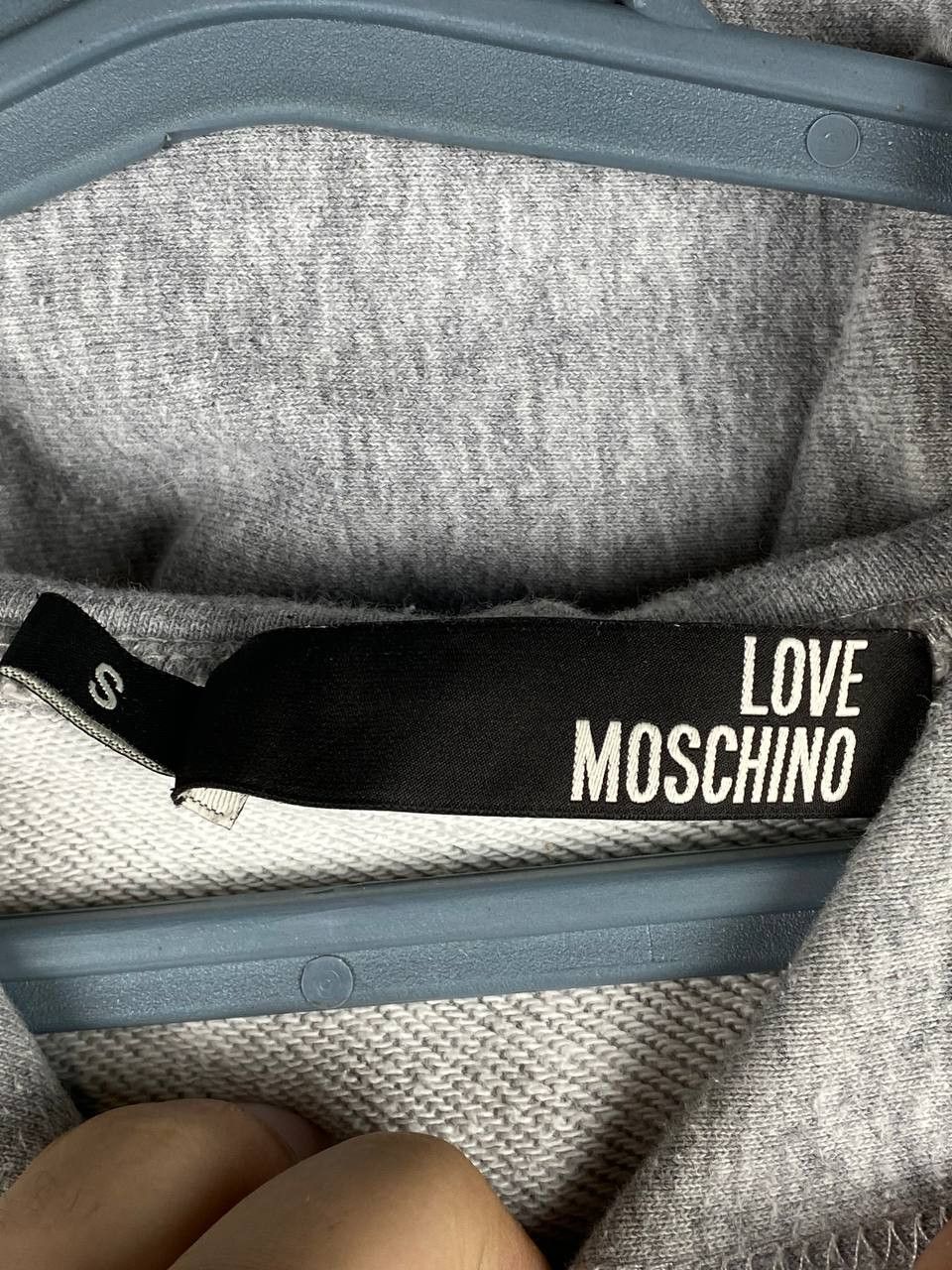 Designer × Moschino Love Moschino Peace Sign Grey Iconic Hoodie Size US S / EU 44-46 / 1 - 4 Thumbnail