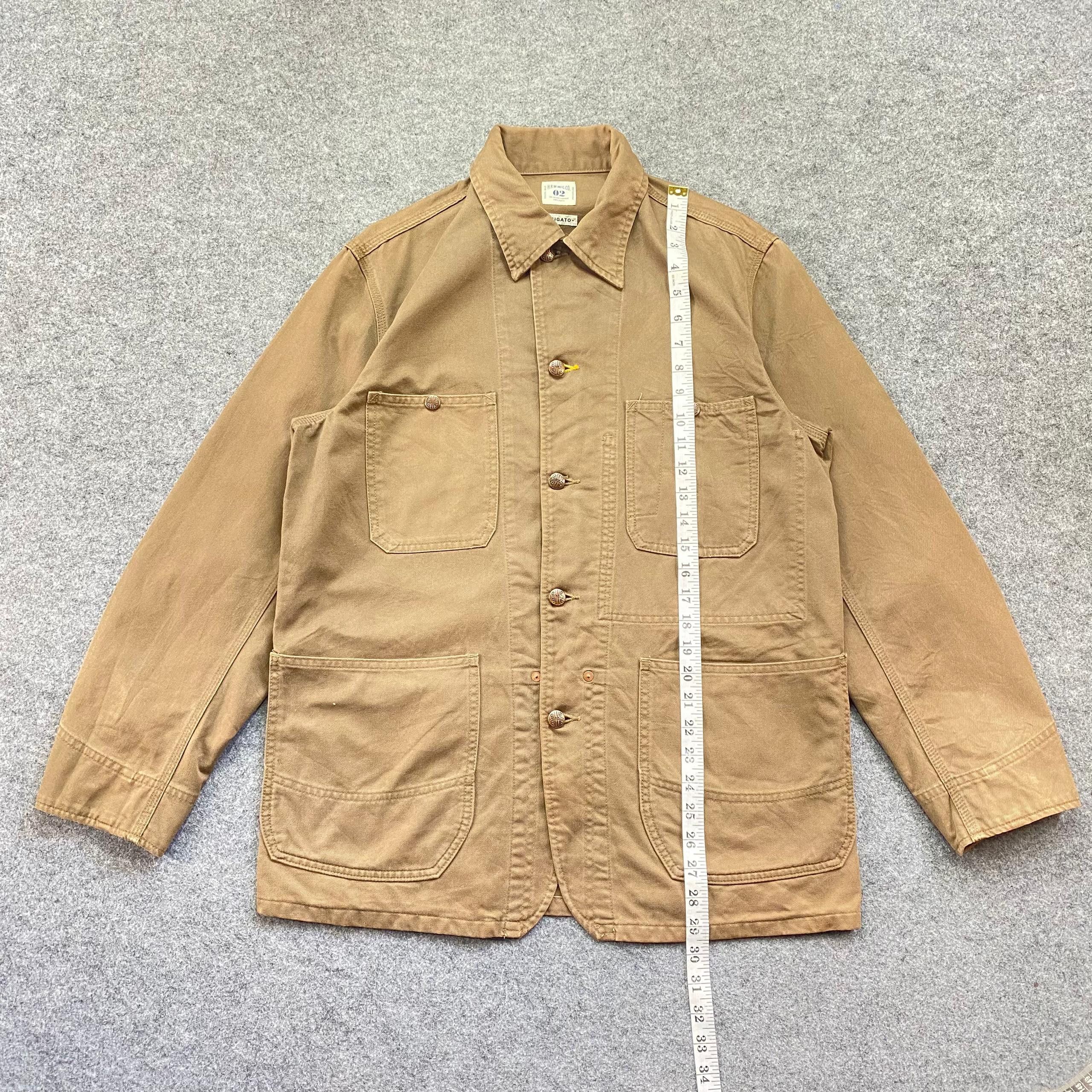 Japanese Brand Vintage HRM Union Made Arigato Workwear Jacket Size US L / EU 52-54 / 3 - 6 Thumbnail