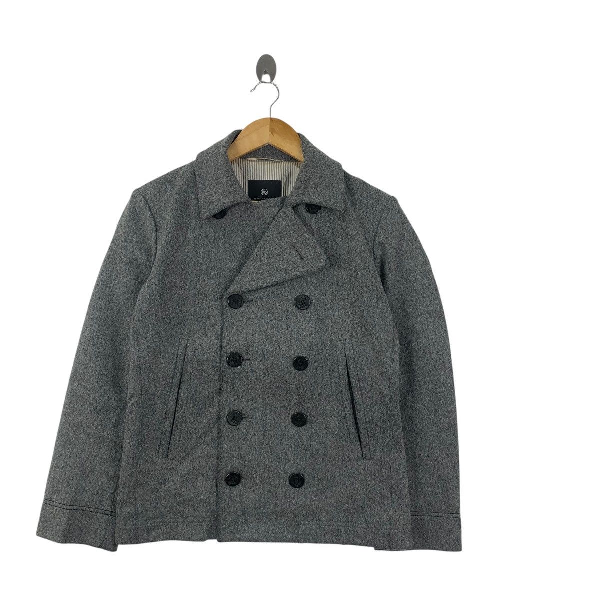 United Arrows UNITED ARROWS Beauty & Youth Peacoat Double Breasted Pea Size S / US 4 / IT 40 - 3 Thumbnail