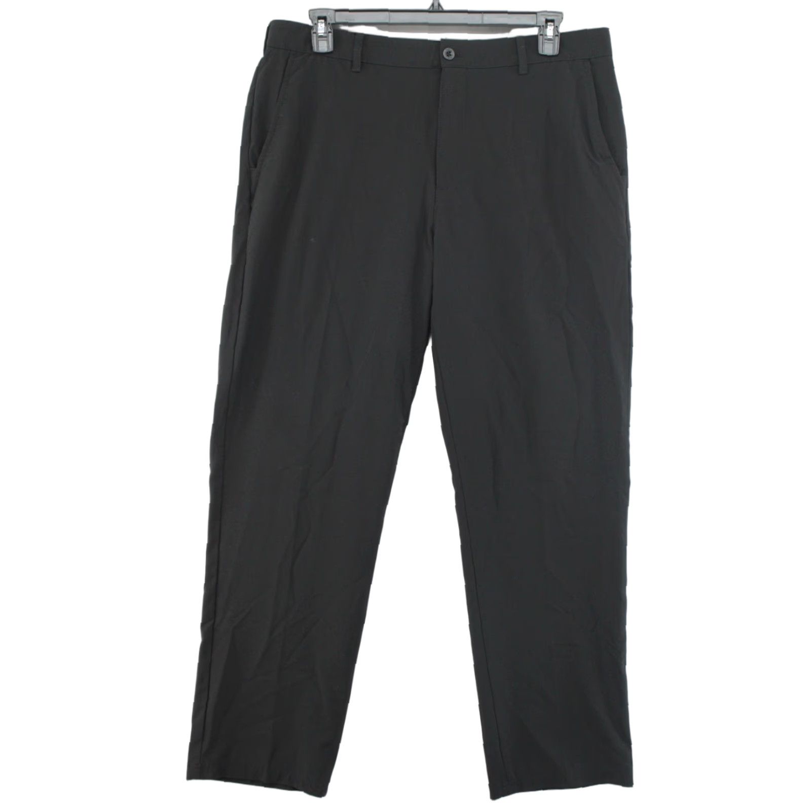 Izod VINTAGE IZOD Swing Flex Golf Pant Mens 38X32 Black Performance Straight Leg Flat Front Size US 38 / EU 54 - 1 Thumbnail