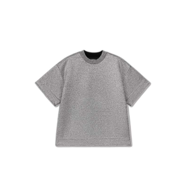 Jil Sander Jil Sander Silver Grey Short Sleeve Sweat Size US M / EU 48-50 / 2 - 1 Thumbnail