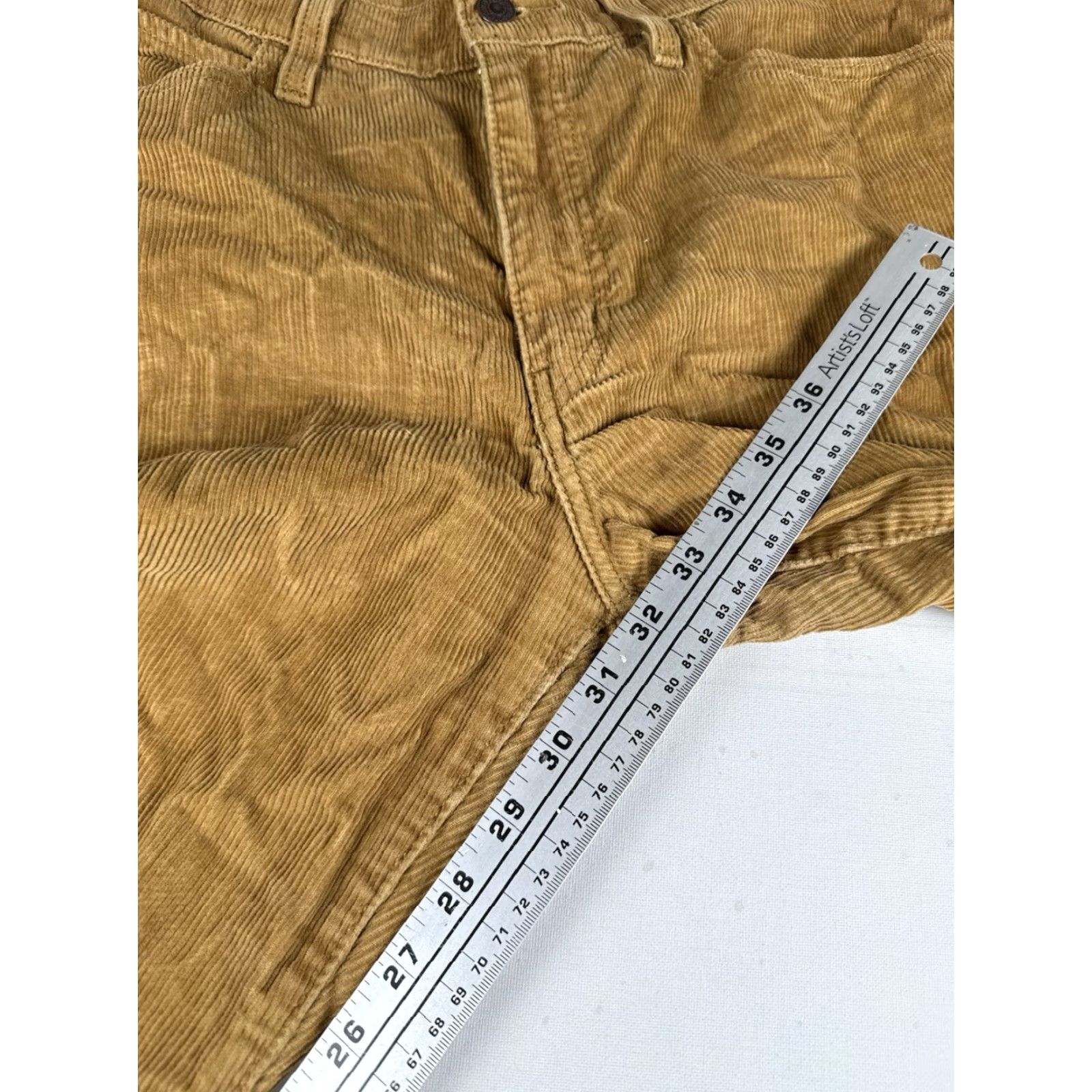 Levi's Levi's Women's 94 Baggy Dark Tan Corduroy Pants - Size 30x32 Size 30" / US 8 / IT 44 - 7 Thumbnail