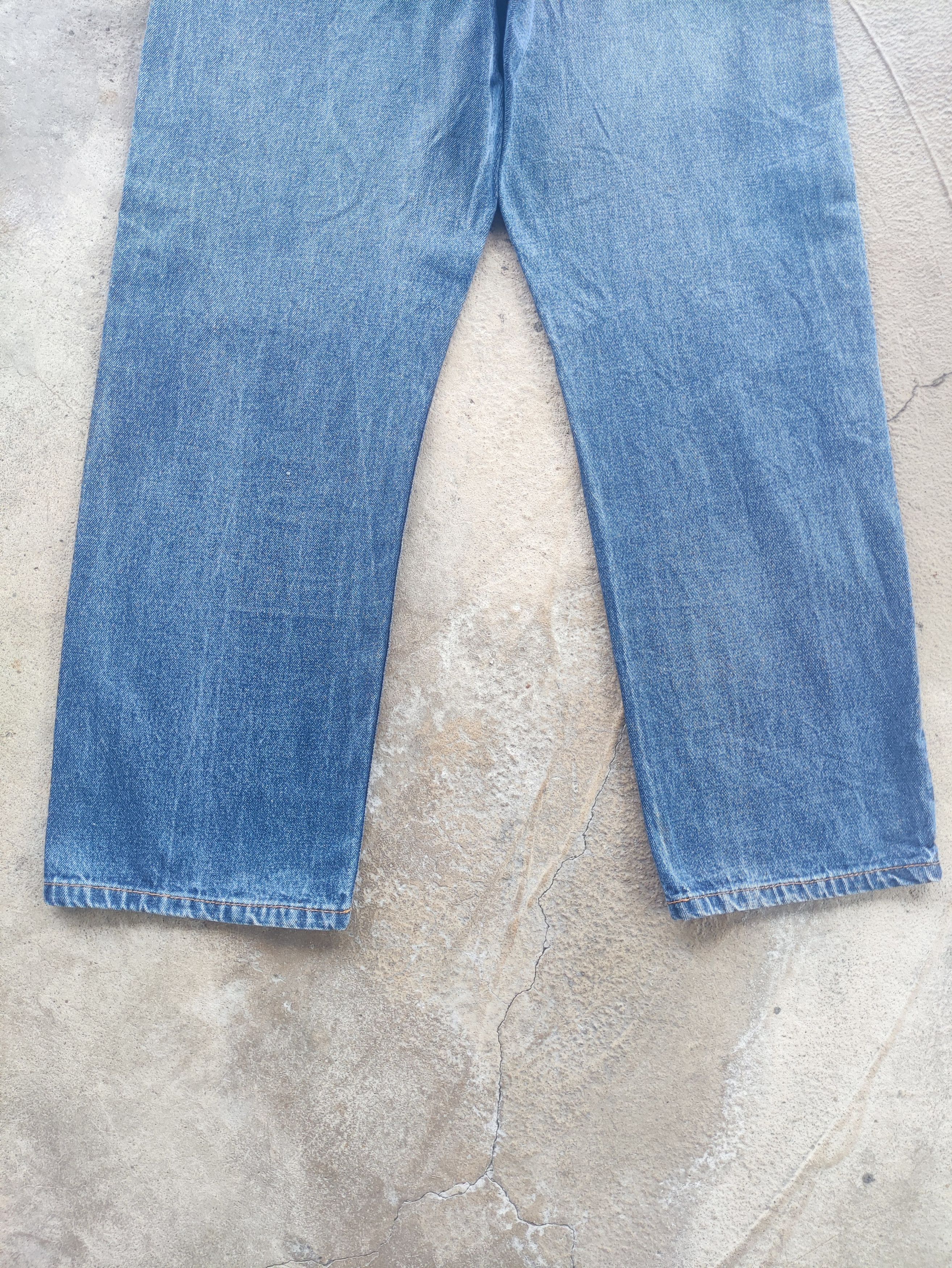 Japanese Brand Vintage Japanese Baggy Denim Distress Faded Pants Size US 34 / EU 50 - 10 Thumbnail