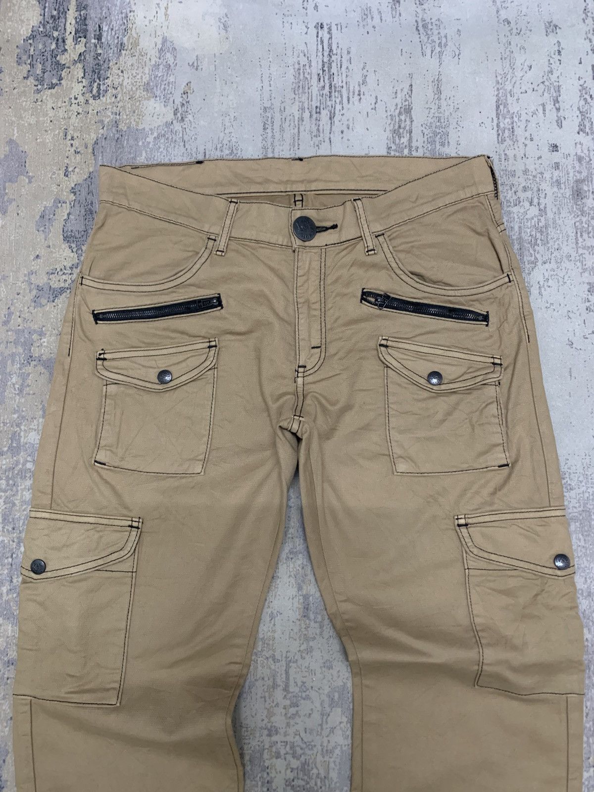 If Six Was Nine Japanese Lee Multipocket Cargo pant ifsixwasnine style Size US 33 - 2 Thumbnail