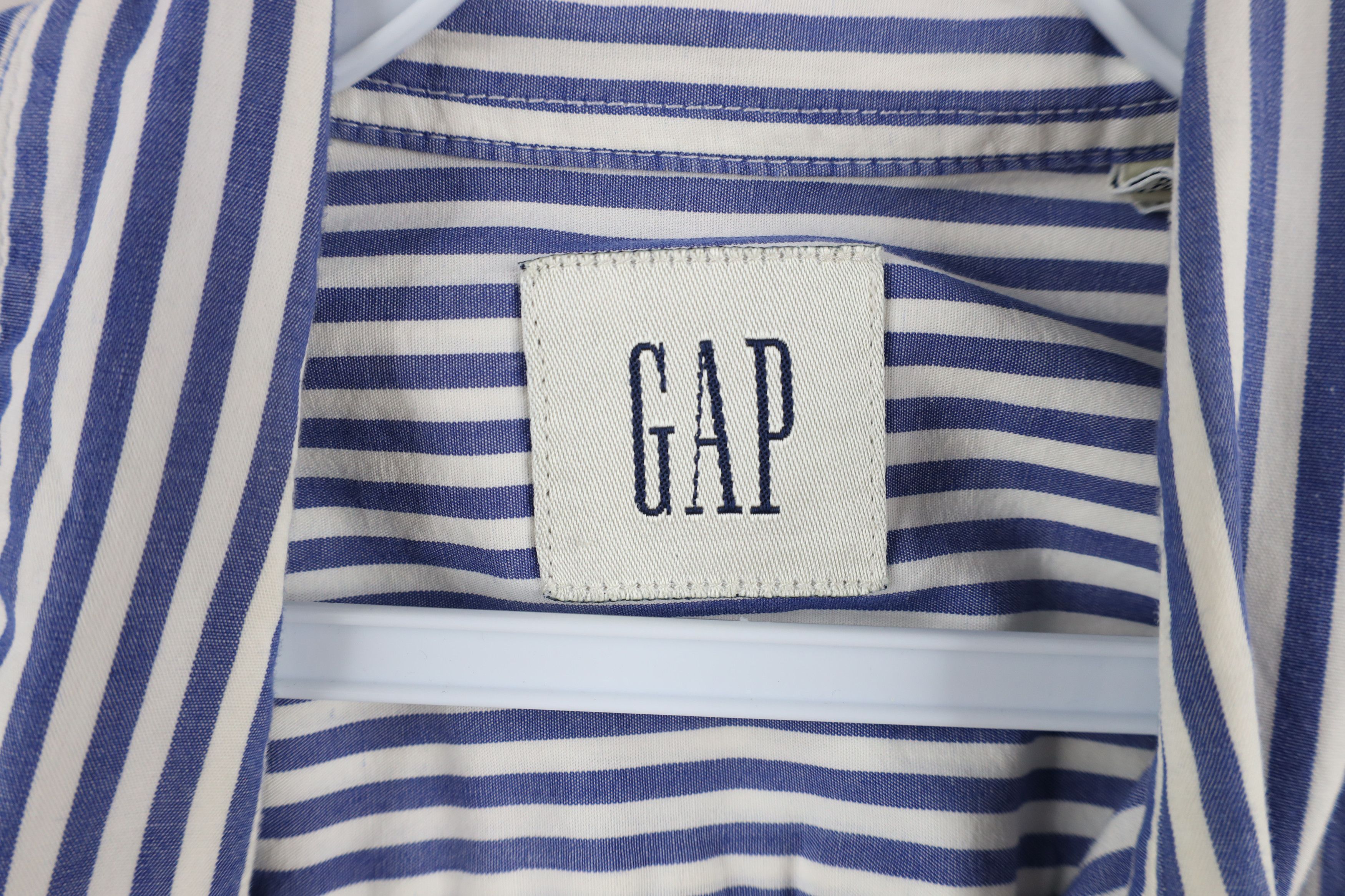 Gap × Vintage Vintage 90s Gap Striped Oxford Button Down Shirt Cotton Size US XL / EU 56 / 4 - 5 Thumbnail
