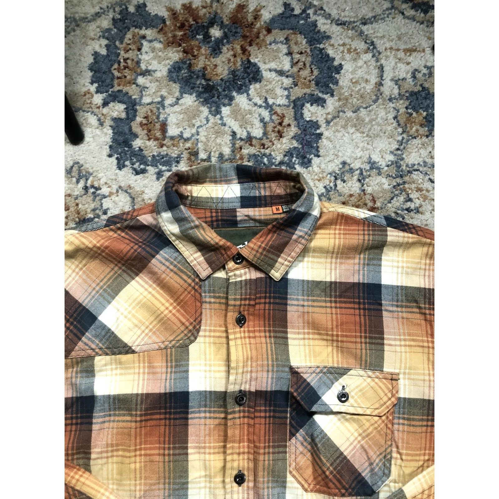 Vintage Howler Bros Shirt Mens Medium Brown Plaid Western Button Up Long Sleeve Harker Size US M / EU 48-50 / 2 - 2 Thumbnail