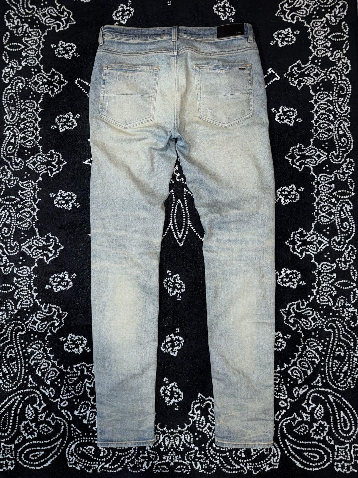 Amiri AMIRI MX1 BANDANA PATCH JEANS Size US 33 - 12 Thumbnail