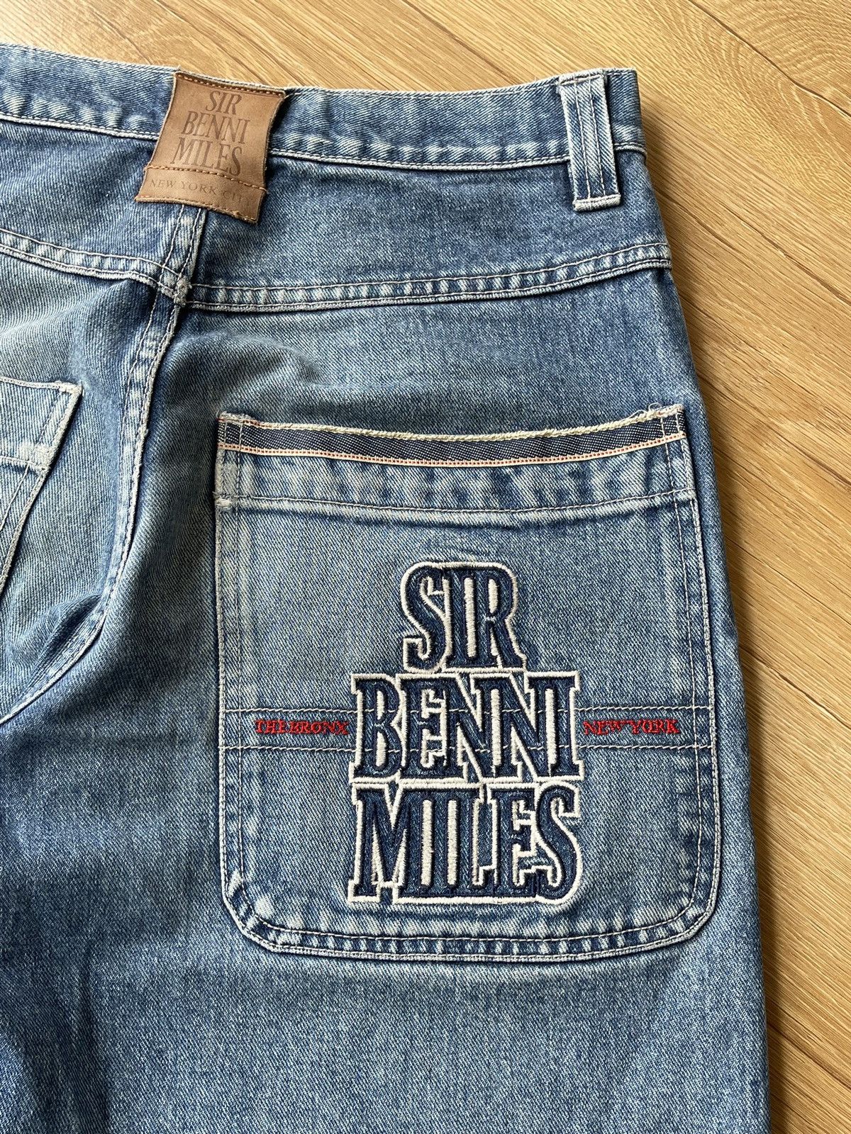 JNCO Vintage Sir Benni Miles Baggy Denim Jeans Y2K Hip Hop Skater Size US 31 - 10 Thumbnail