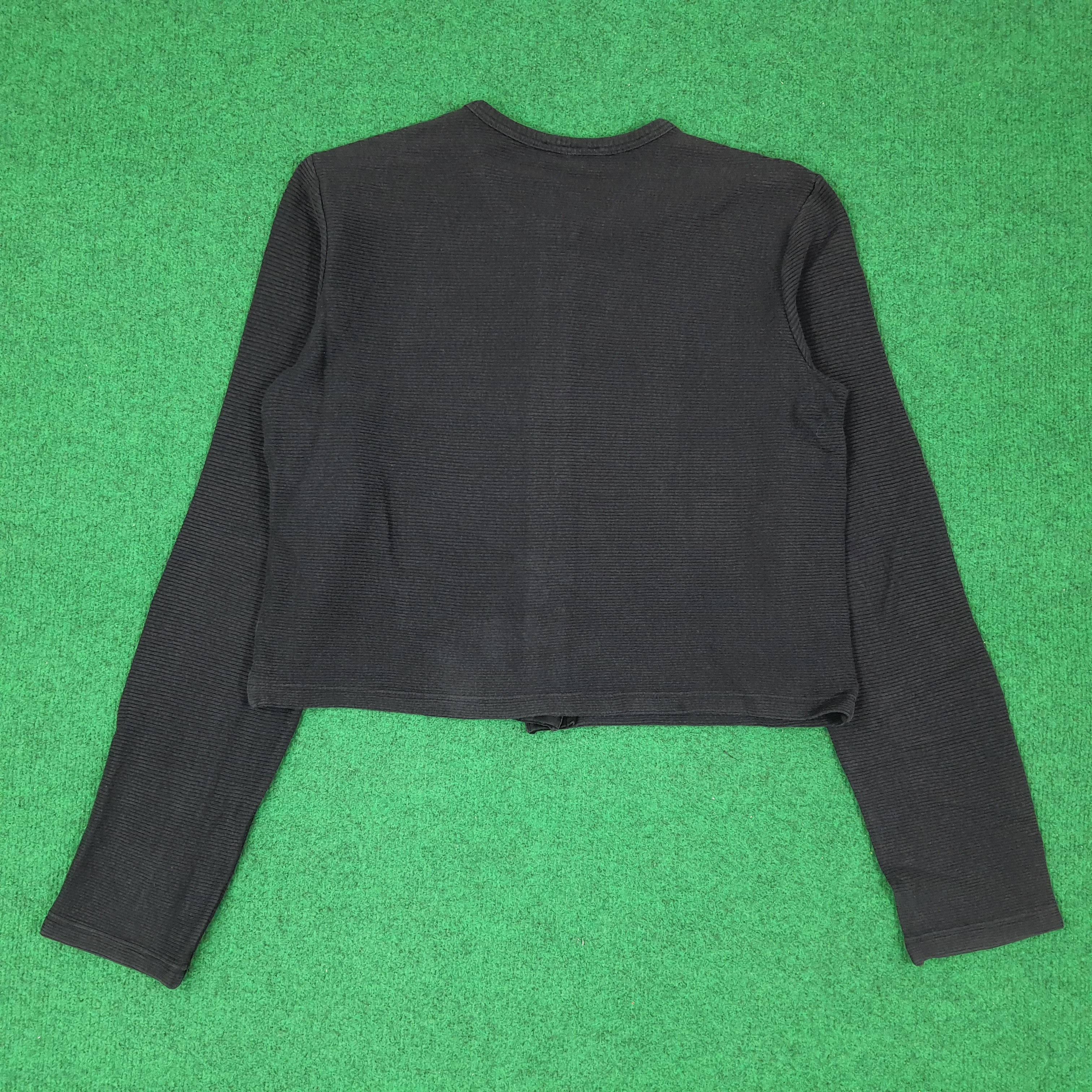agnes b. Vintage Agnes b. Paris Button Up Crop Top Shirt C239N16 Size S / US 4 / IT 40 - 3 Thumbnail