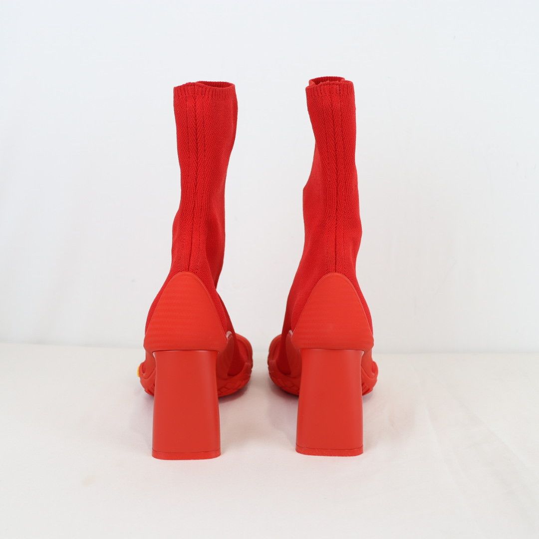 Balenciaga o1rshd1 Heeled Toe Boots in Red Size US 8 / IT 38 - 12 Thumbnail