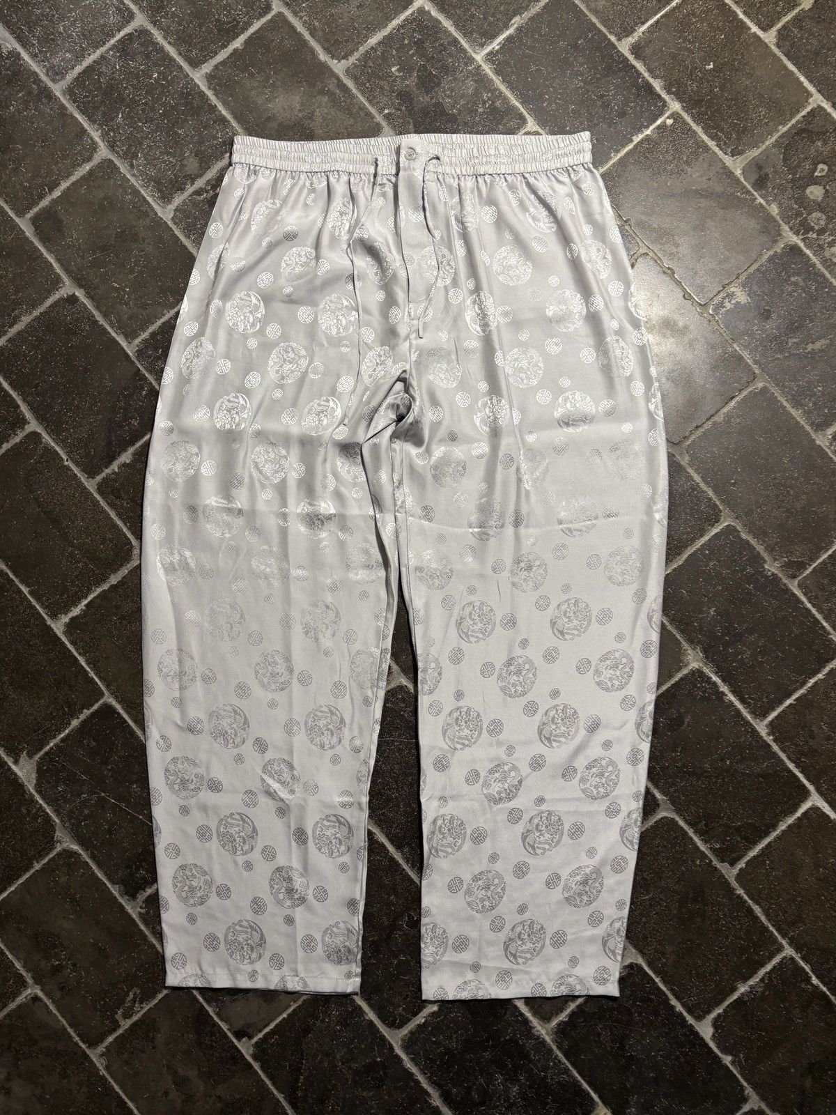 Vintage Vintage Silk Pajamas Two Piece Suit Matching Shirt Pants 90s Size US 38 / EU 54 - 15 Thumbnail