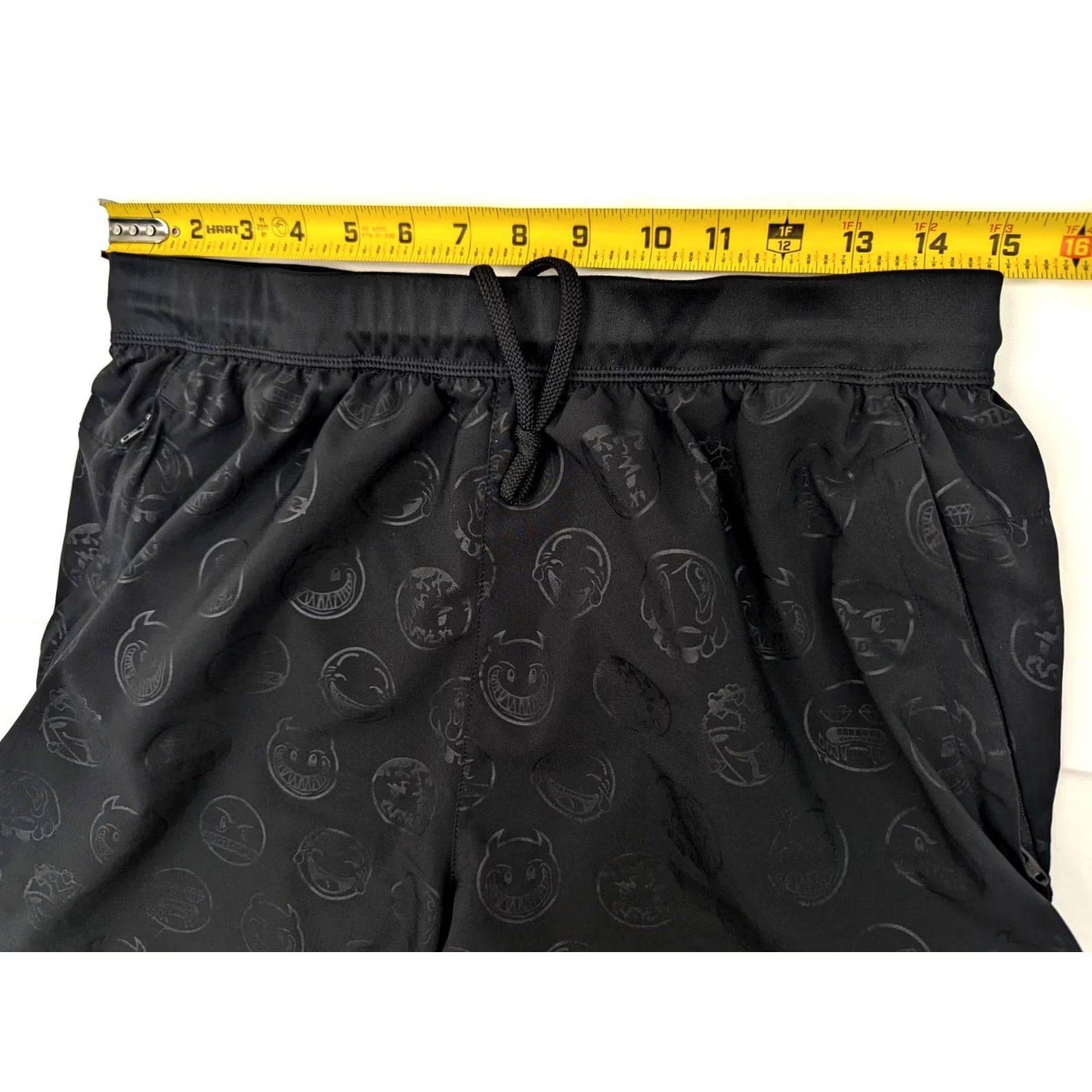 Adidas Adidas Emoji Face All Over Athletic Shorts Men L Emoji Black 30x8 Running Athletic Shorts Mens Size US 33 - 6 Thumbnail