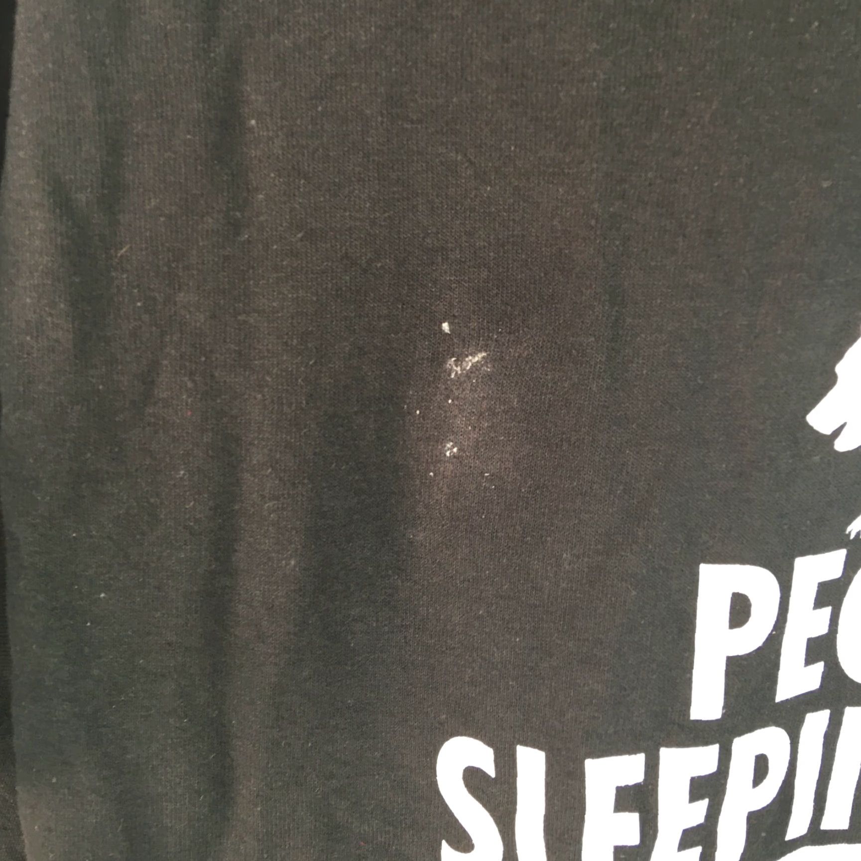 Vintage Feelin Good Tees Mens People In Sleeping Bags Graphic Print Black T Shirt Size M Size US M / EU 48-50 / 2 - 3 Thumbnail