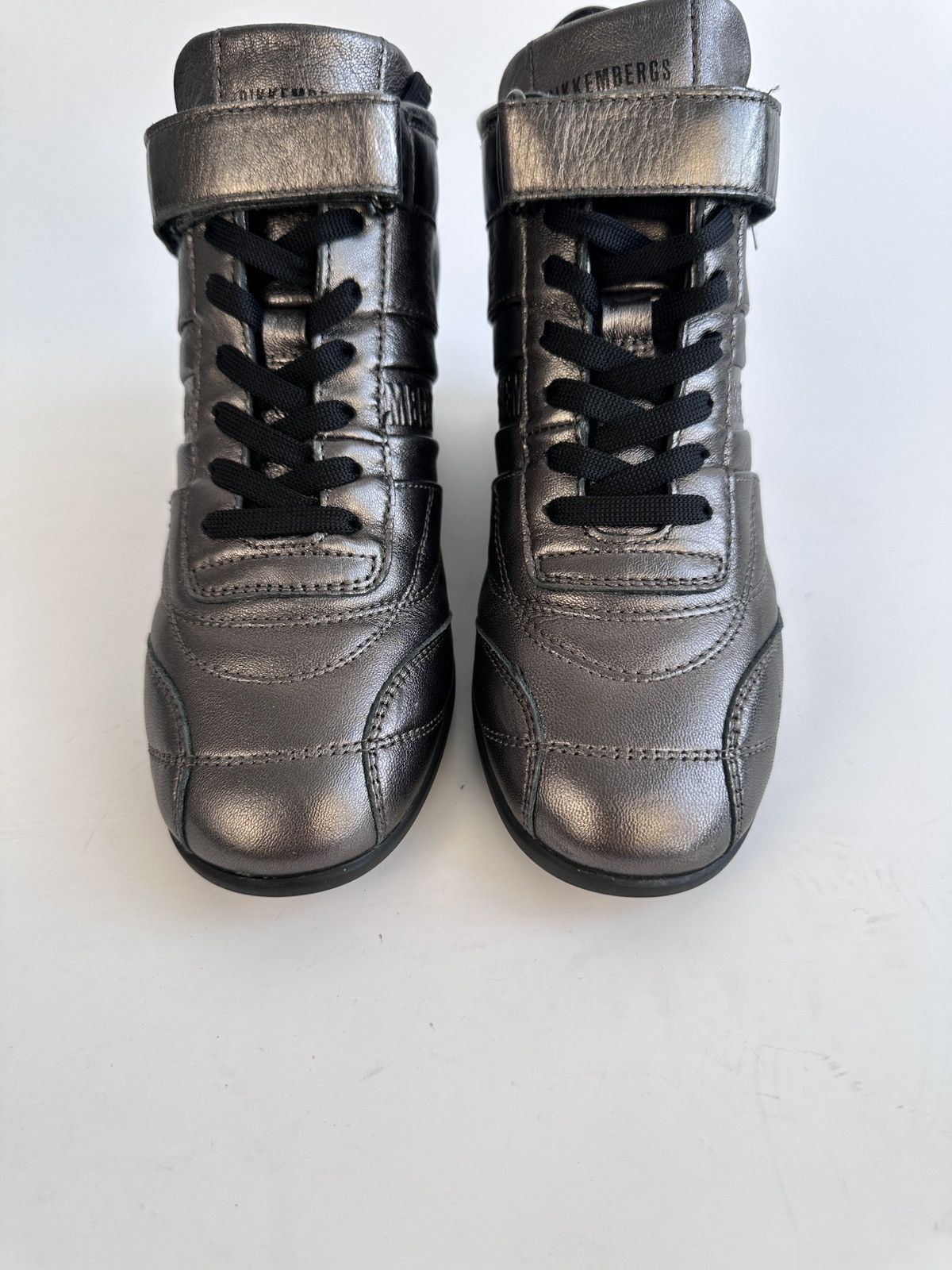 Dirk Bikkembergs Bikkembergs Gunmetal Metallic Wedge Sneakers Size EU 36 Size US 6 / IT 36 - 5 Thumbnail