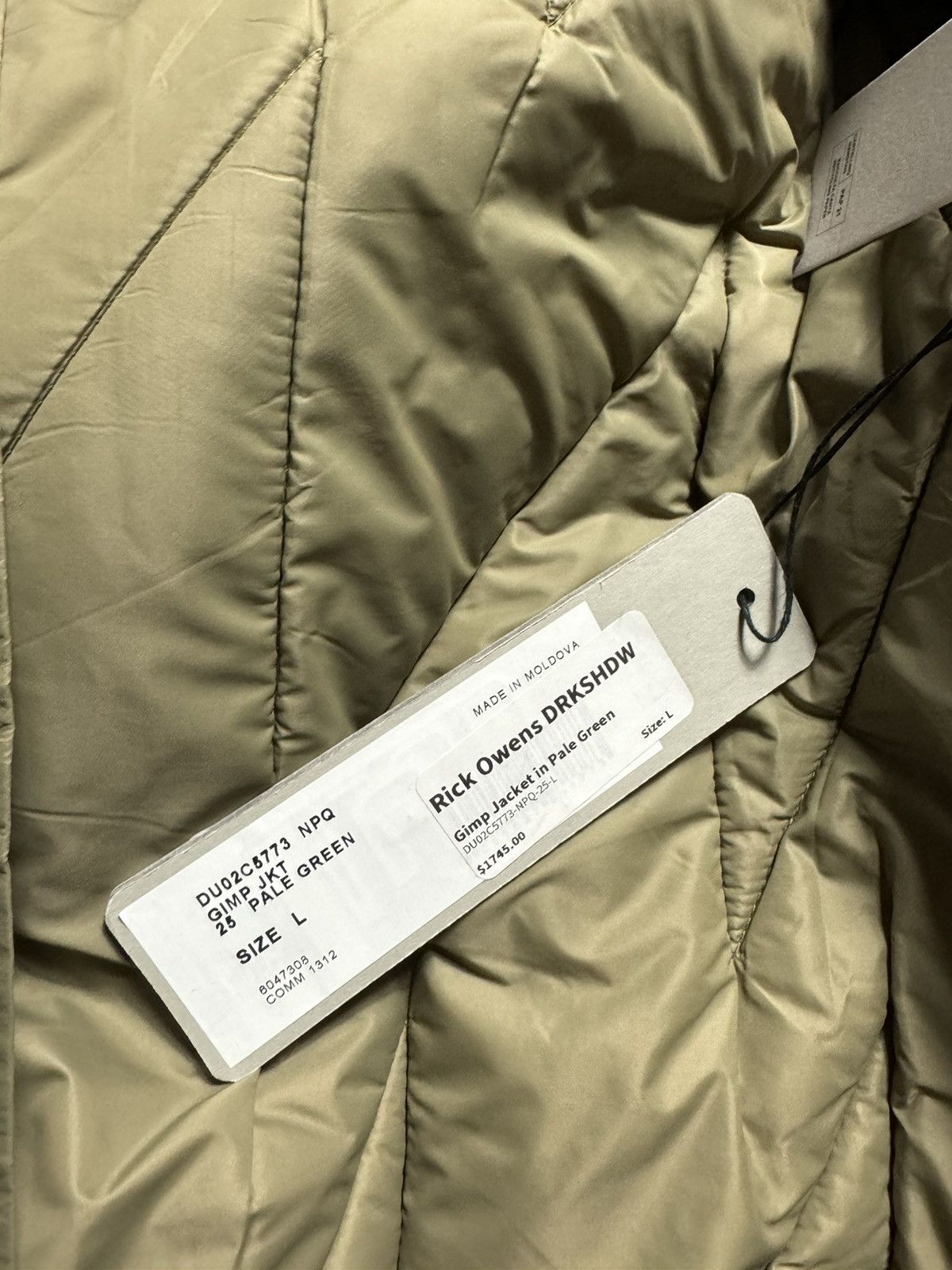 Rick Owens Rick Owens Drkshdw Nylon Gimp Jacket in Pale Green Size US L / EU 52-54 / 3 - 11 Thumbnail
