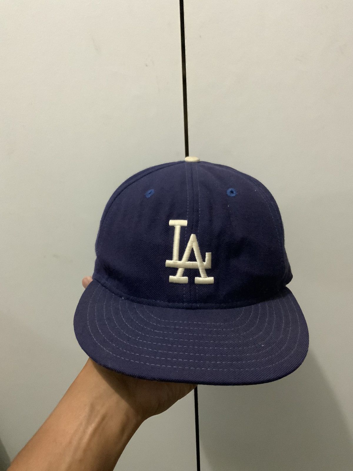 New Era Vintage New Era LA wool Fitted Hat Size ONE SIZE - 5 Thumbnail