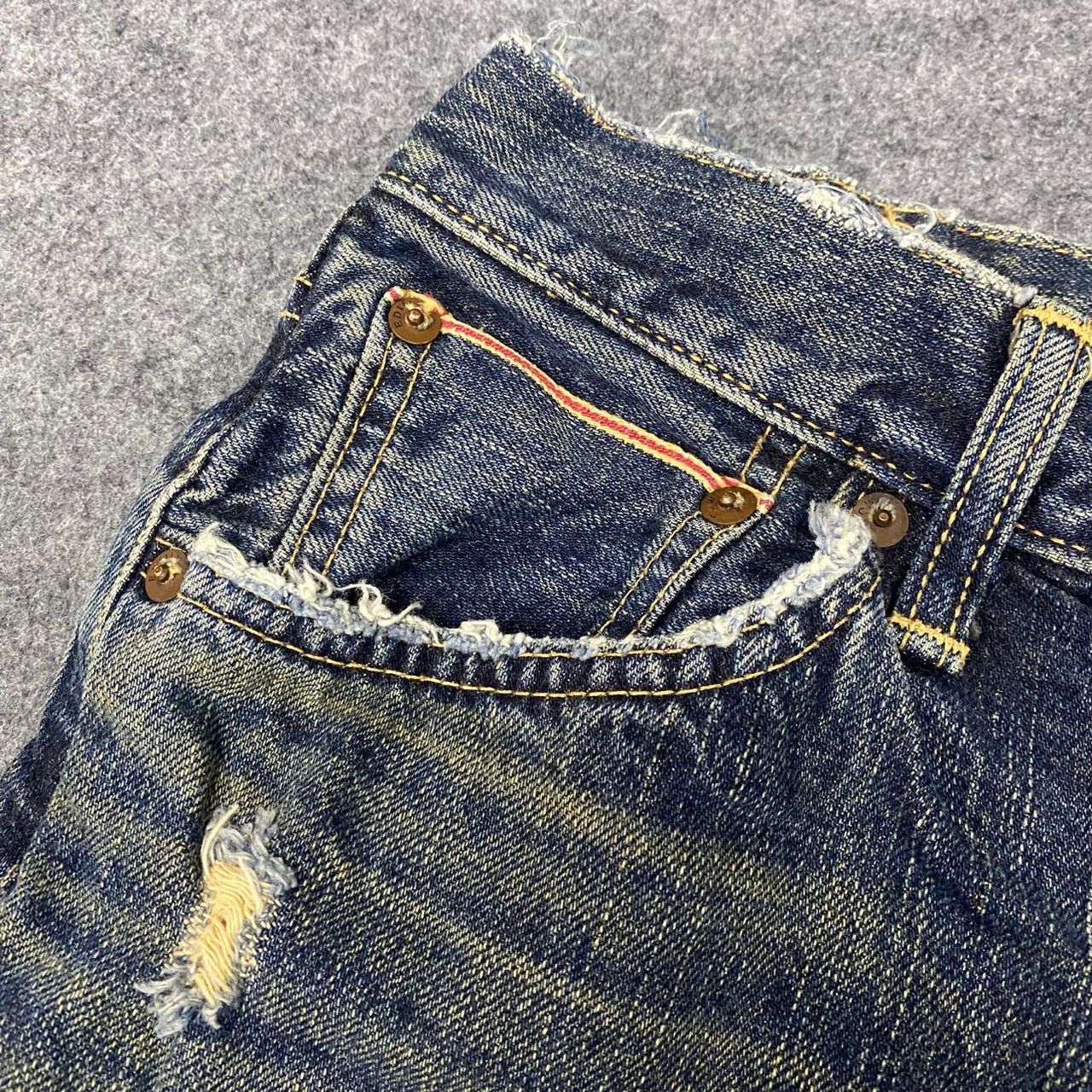 If Six Was Nine 💥Best Offer💥Vintage Edwin 505 Selvegde Distressed Denim Size US 28 / EU 44 - 9 Thumbnail