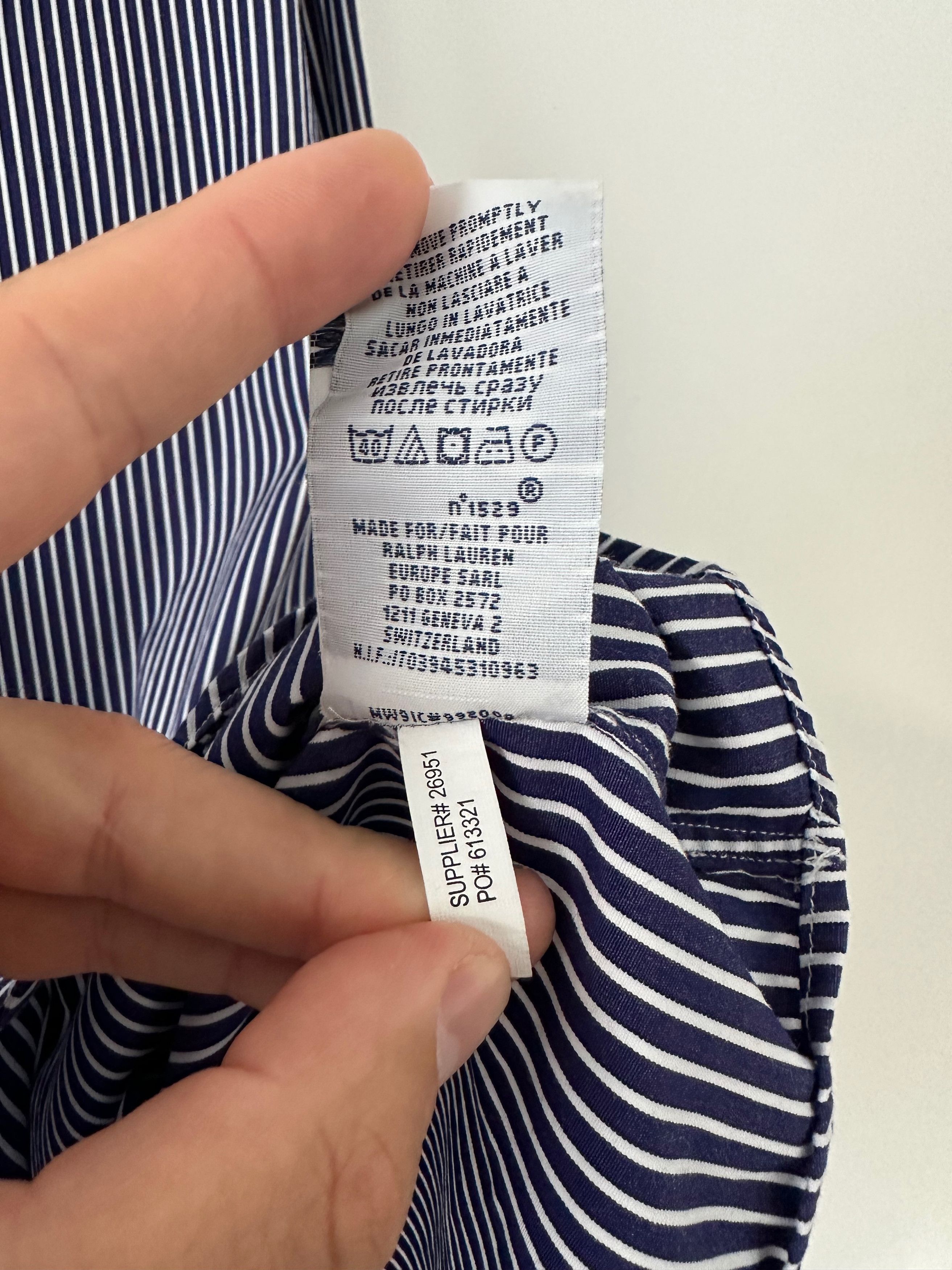 Polo Ralph Lauren POLO Ralph Lauren dress shirt striped blue Size US XL / EU 56 / 4 - 7 Thumbnail