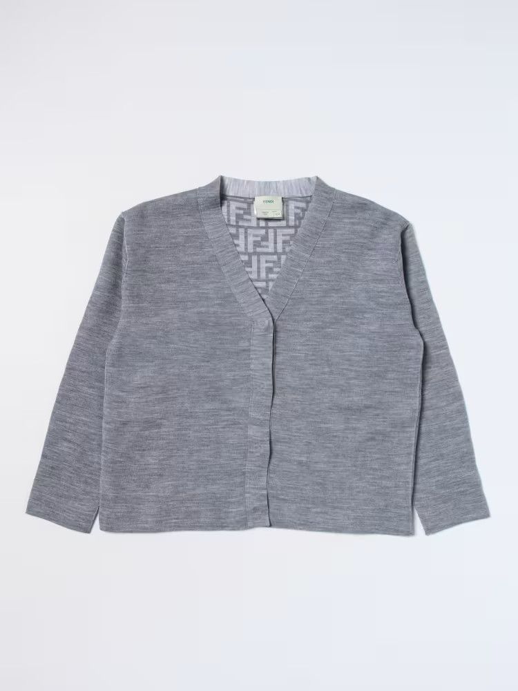 Fendi o1B3y1r0326 Cardigan in Gray Size M / US 6-8 / IT 42-44 - 1 Thumbnail