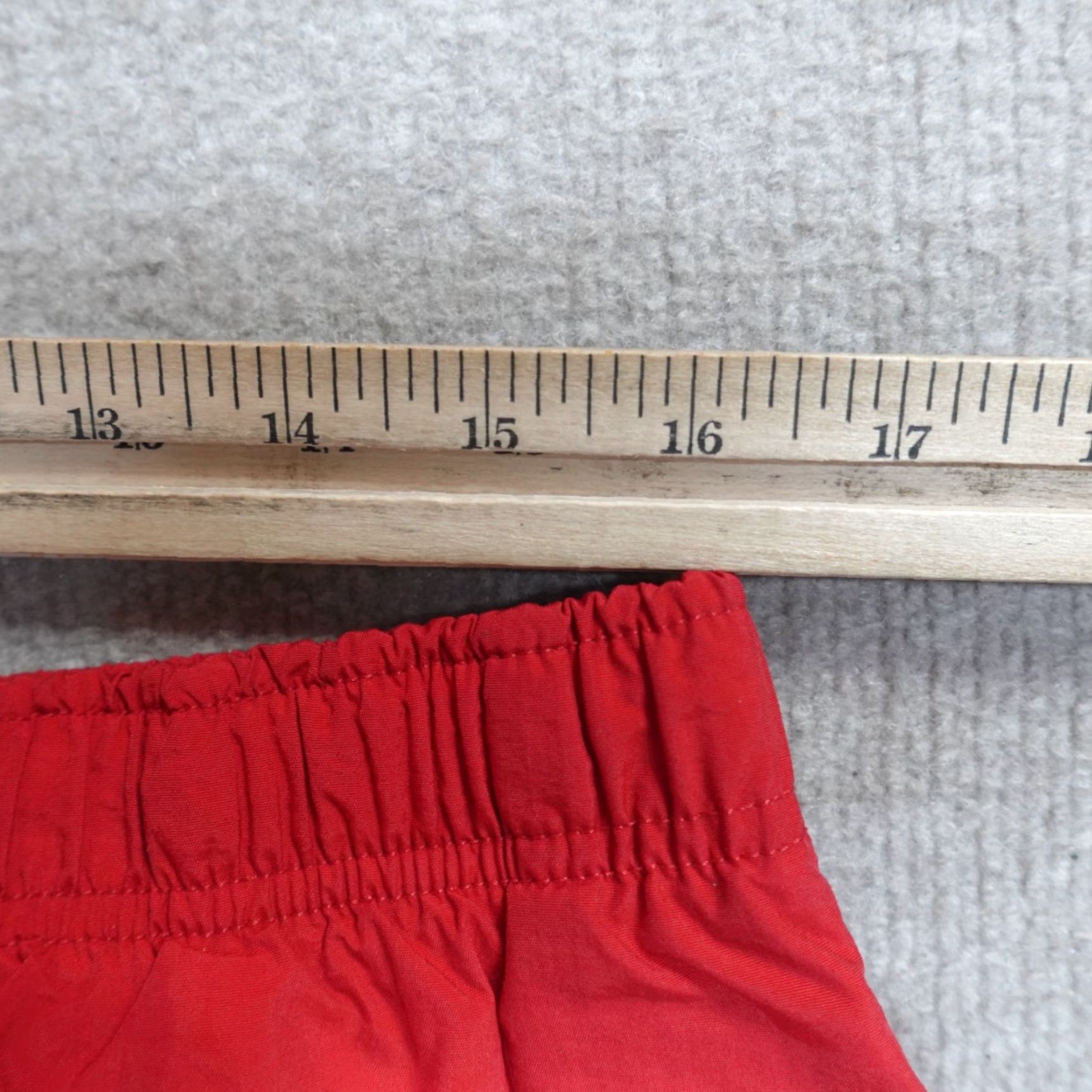 Vintage VINTAGE Polo Sport Mens Swim Shorts M Red Solid Lined Drawstring Shorts Mens Red Navy? Size US M / EU 48-50 / 2 - 7 Thumbnail