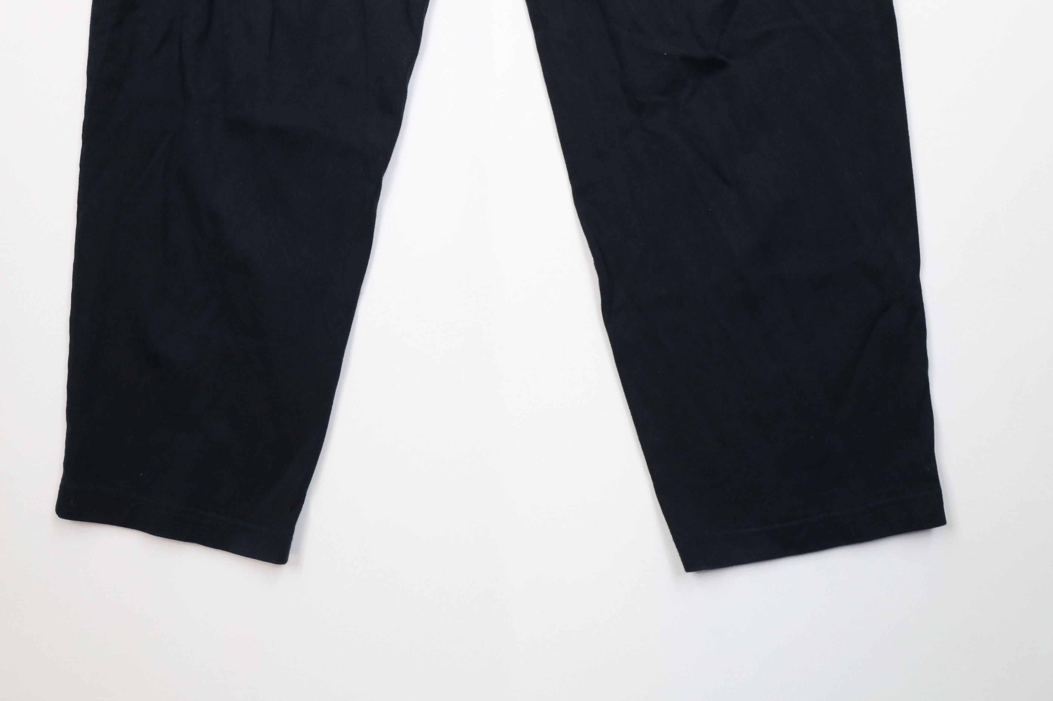 Lands' End Vintage 90s Lands End Blank Cotton Ribbed Knit Pants Black Size US 36 / EU 52 - 11 Thumbnail