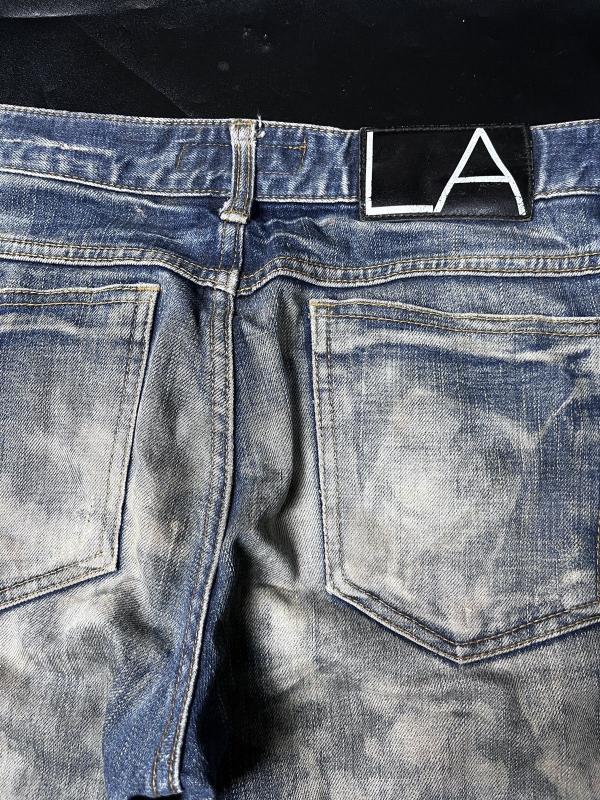 Lad Musician Archive Lad Musician Acid Bleach Distressed Skinny Jeans Size US 30 / EU 46 - 7 Thumbnail
